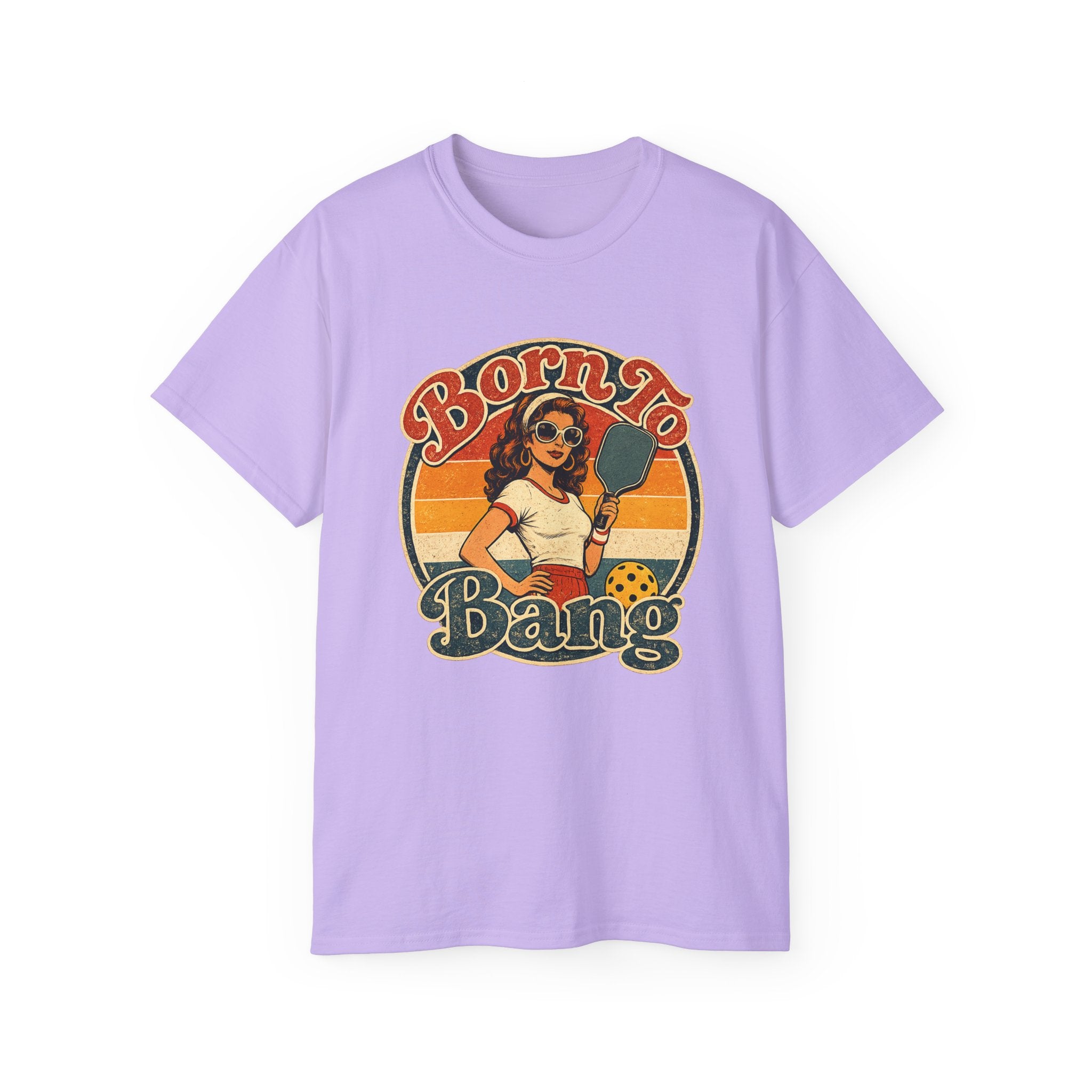 Born To Bang Pickleball Retro 70’s Tee