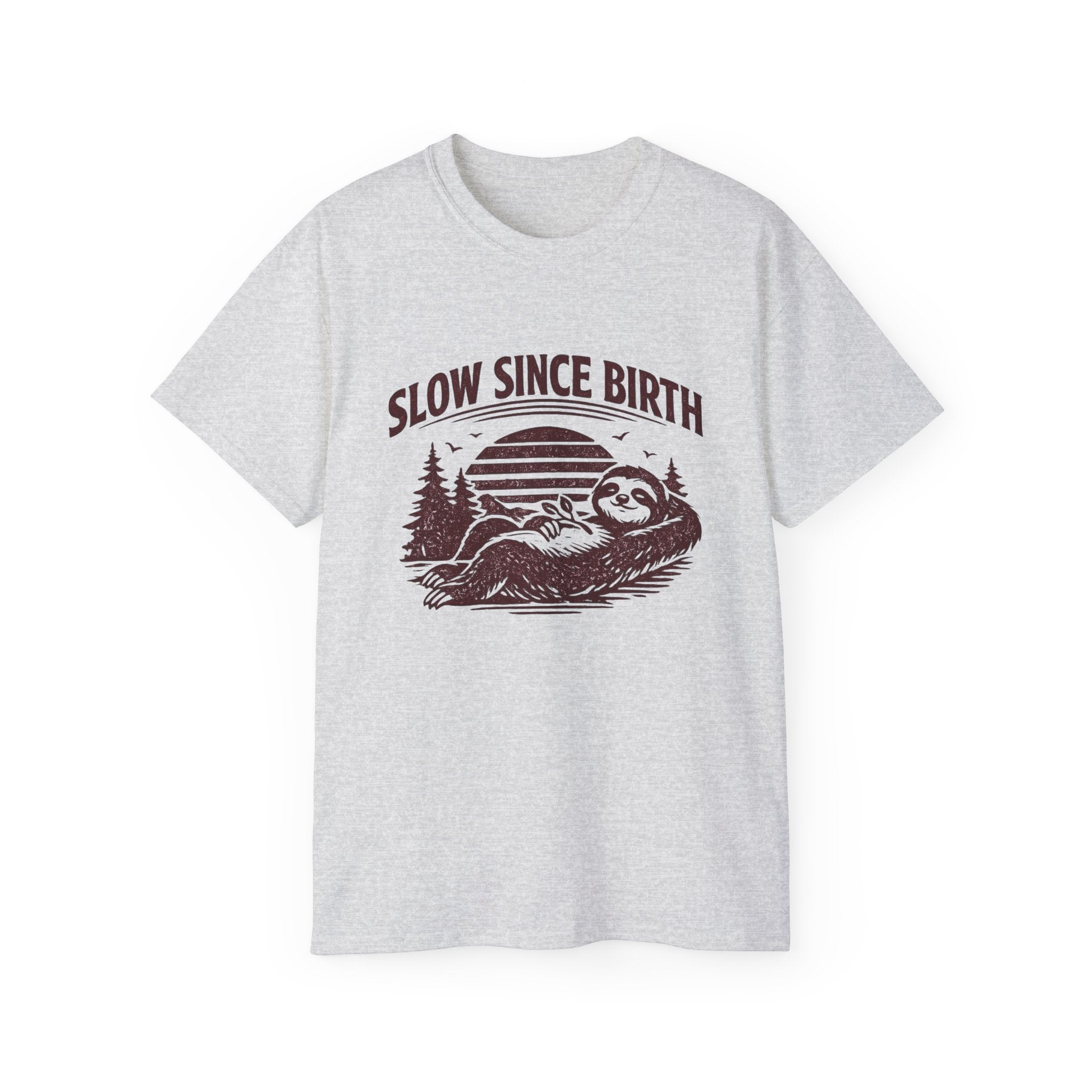 Slow Since Birth Sloth Tee — Funny Retro Nature T-Shirt