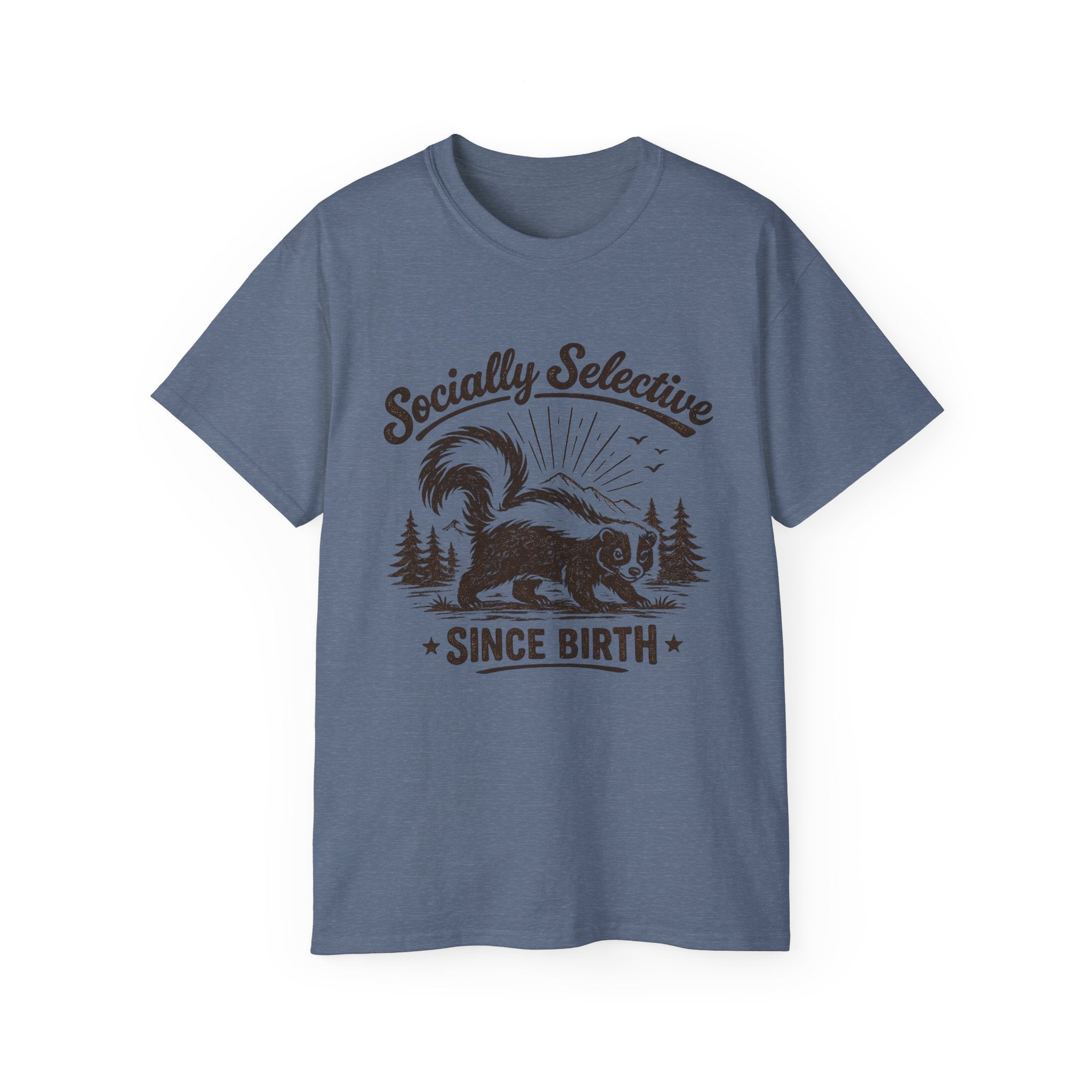 Socially Selective Since Birth T-Shirt — Skunk Graphic Tee