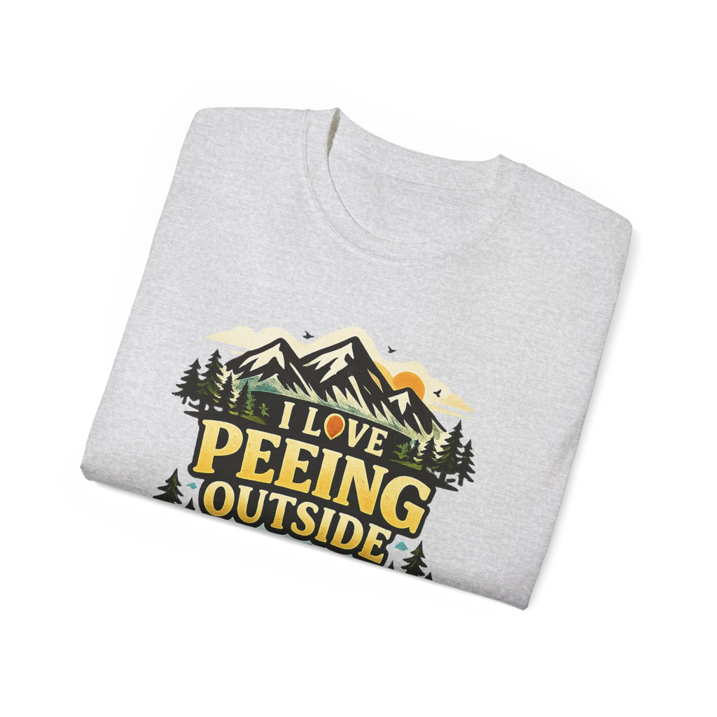 I Love Peeing Outside T-Shirt – Funny Outdoor Camping Tee