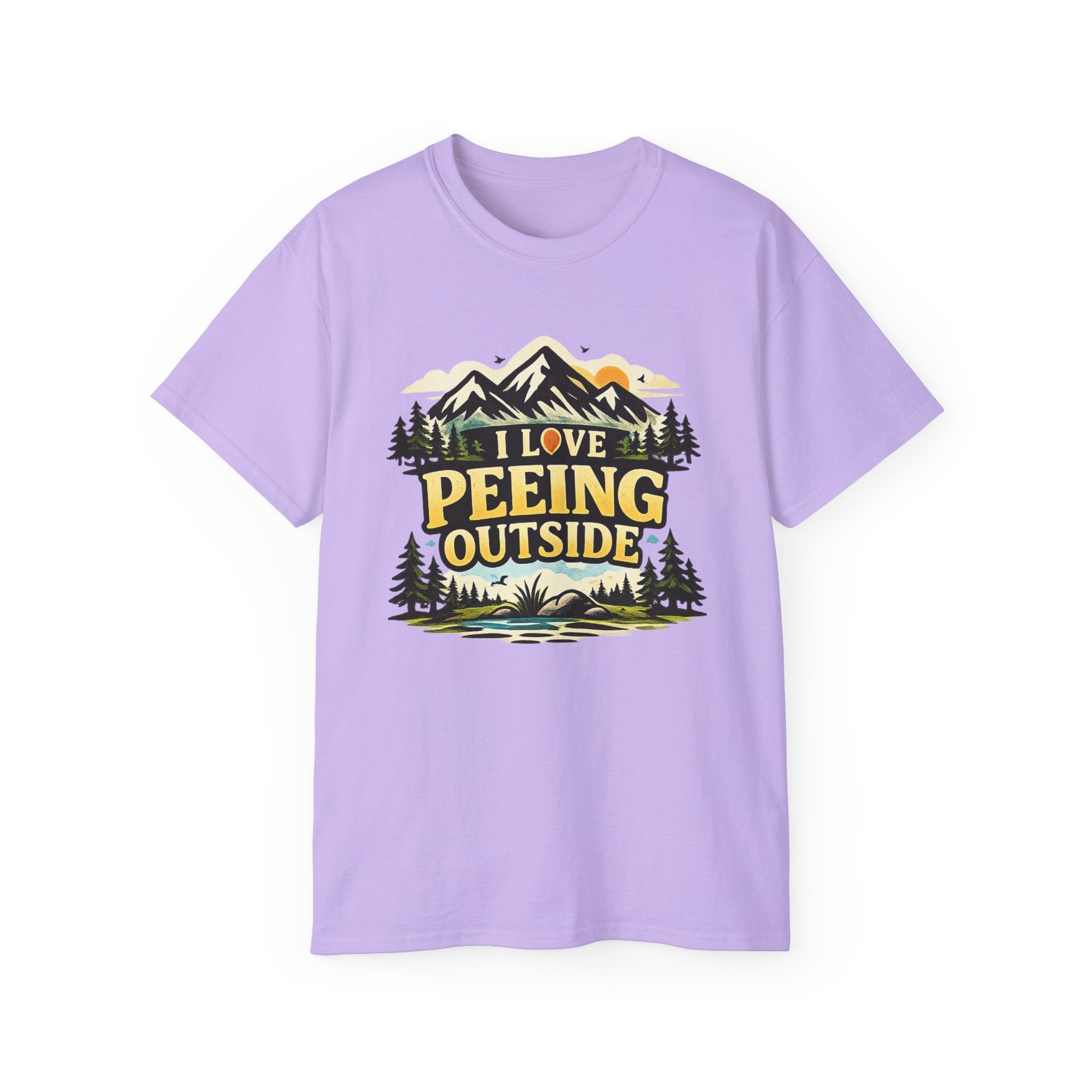 I Love Peeing Outside T-Shirt – Funny Outdoor Camping Tee
