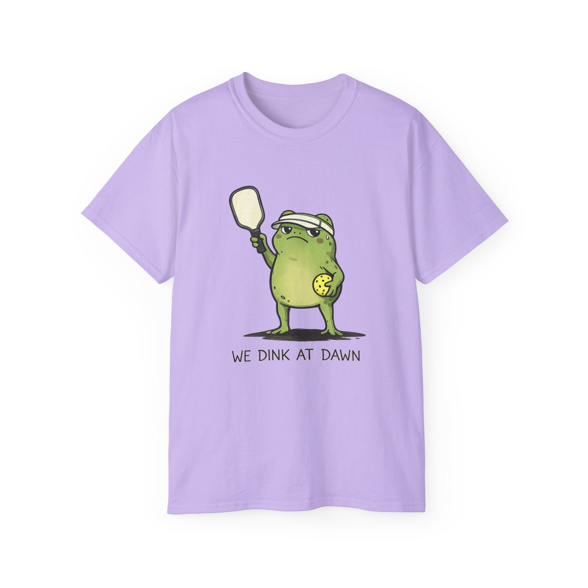 “We Drink at Dawn” Funny Pickleball T-Shirt — Cute Drunk Pickleball Graphic Tee