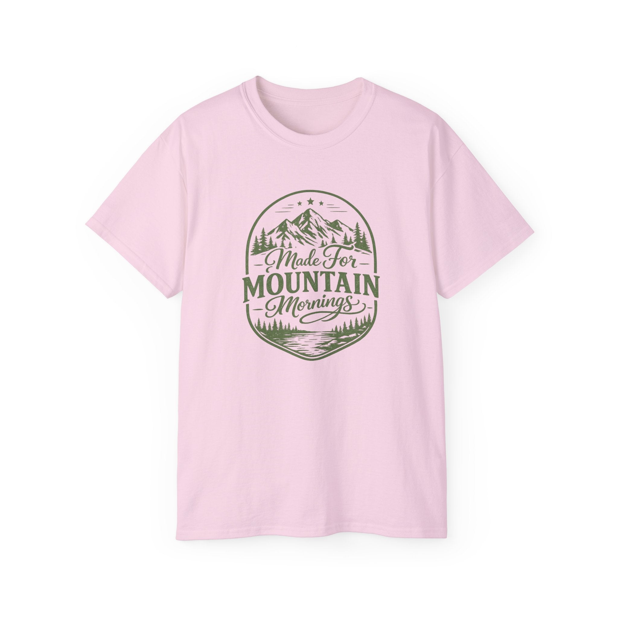 Made for Mountain Mornings Tee — Outdoor Adventure Graphic T-Shirt