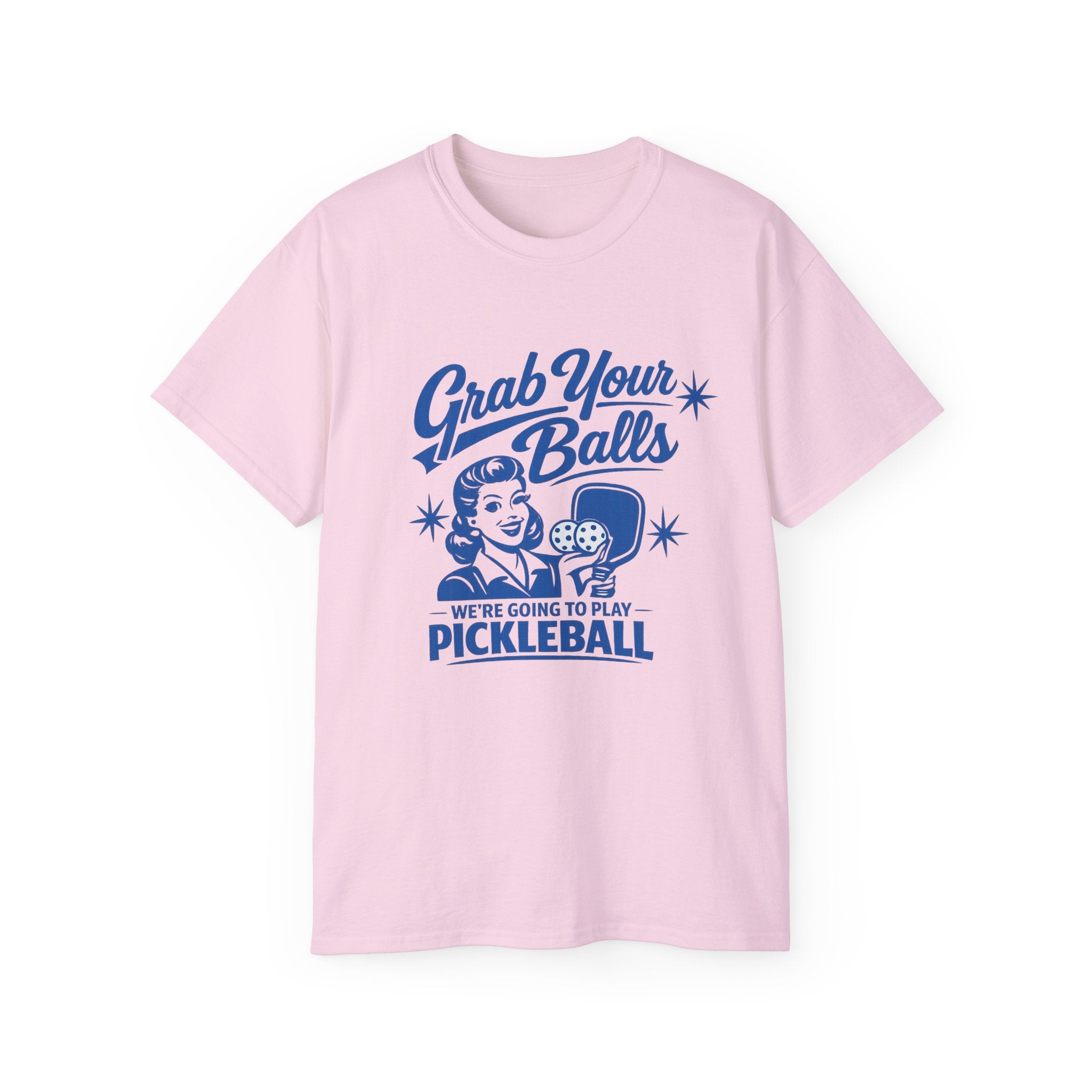 Grab Your Balls Pickleball T‑Shirt — Funny Retro Pickleball Tee