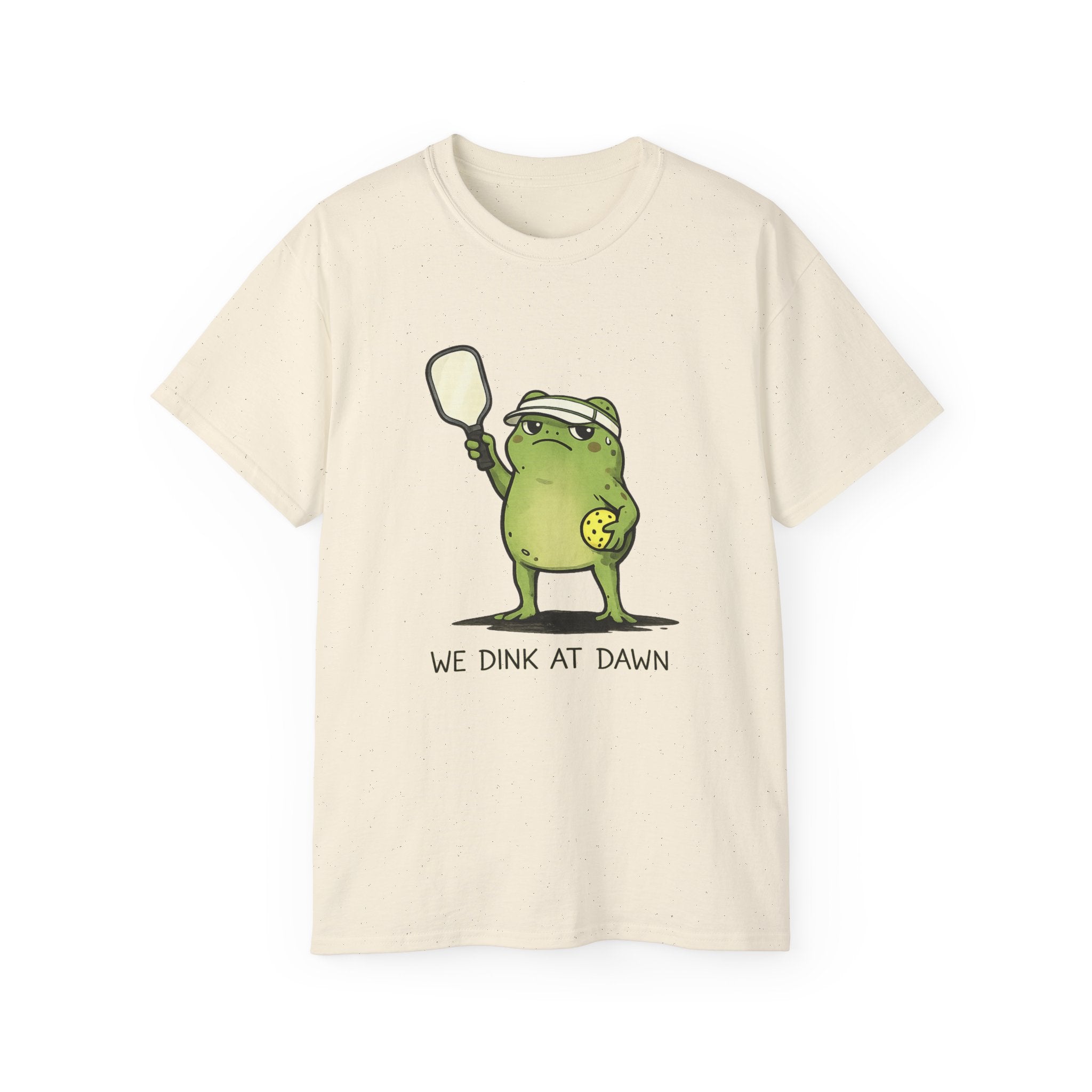“We Drink at Dawn” Funny Pickleball T-Shirt — Cute Drunk Pickleball Graphic Tee