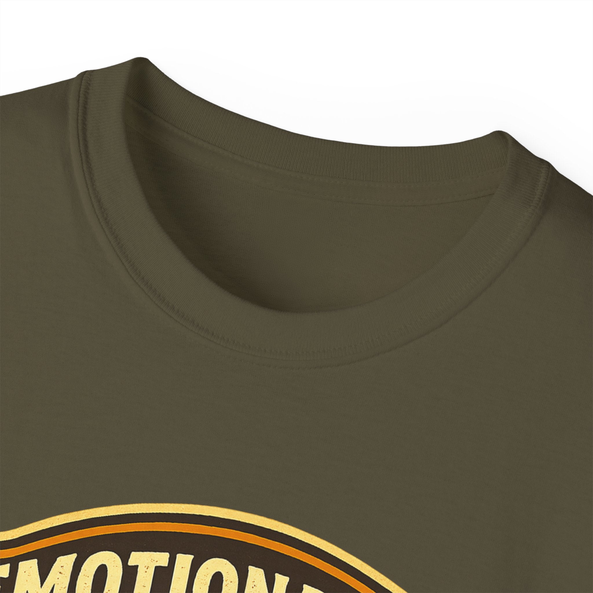 Pickleball Sunset Badge T‑Shirt  Emotionally Fueled by Pickleball