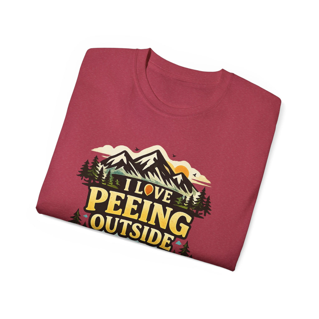 I Love Peeing Outside T-Shirt – Funny Outdoor Camping Tee