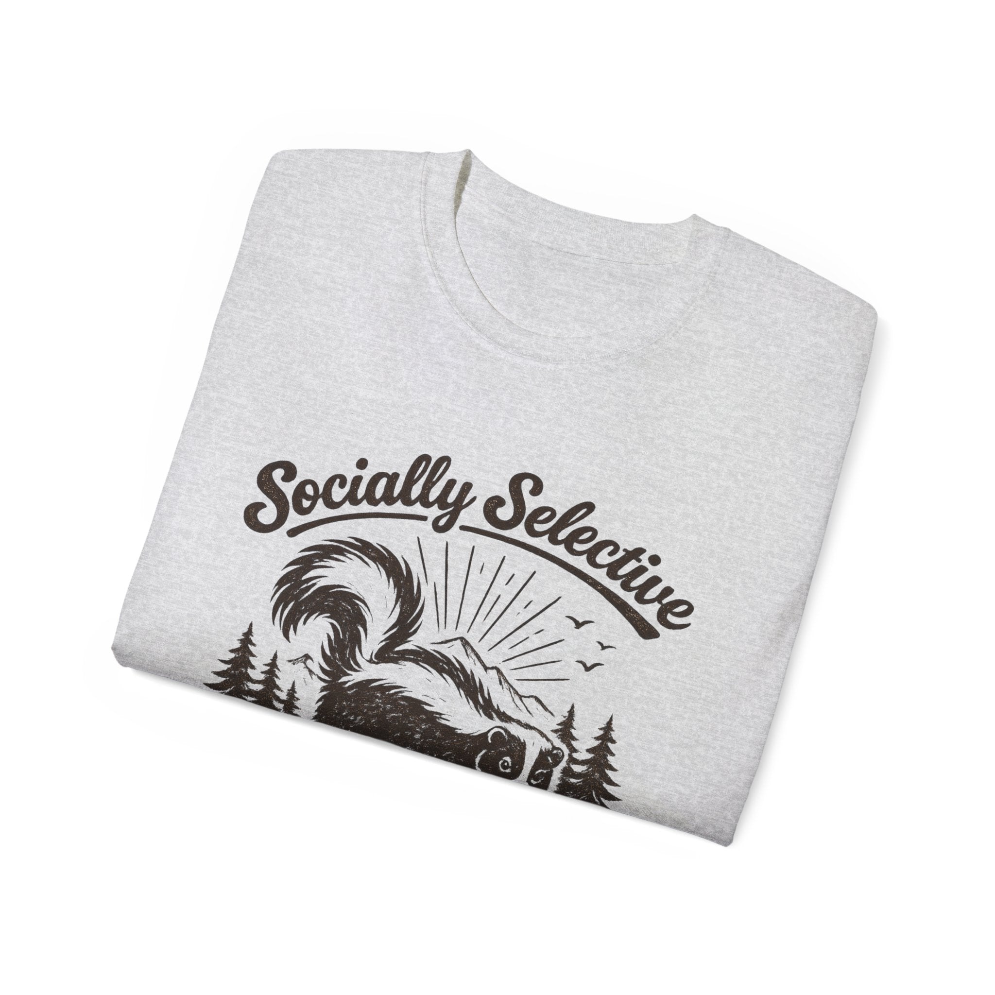 Socially Selective Since Birth T-Shirt — Skunk Graphic Tee