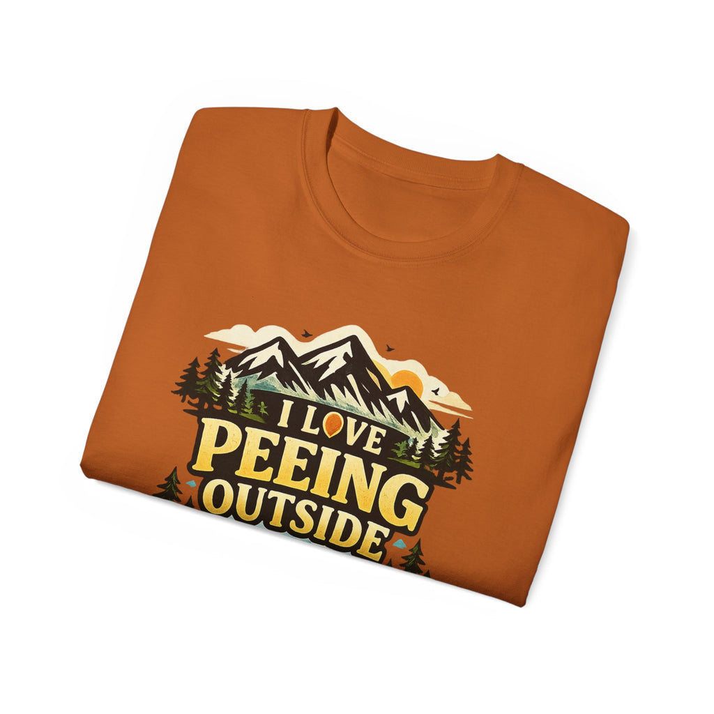 I Love Peeing Outside T-Shirt – Funny Outdoor Camping Tee