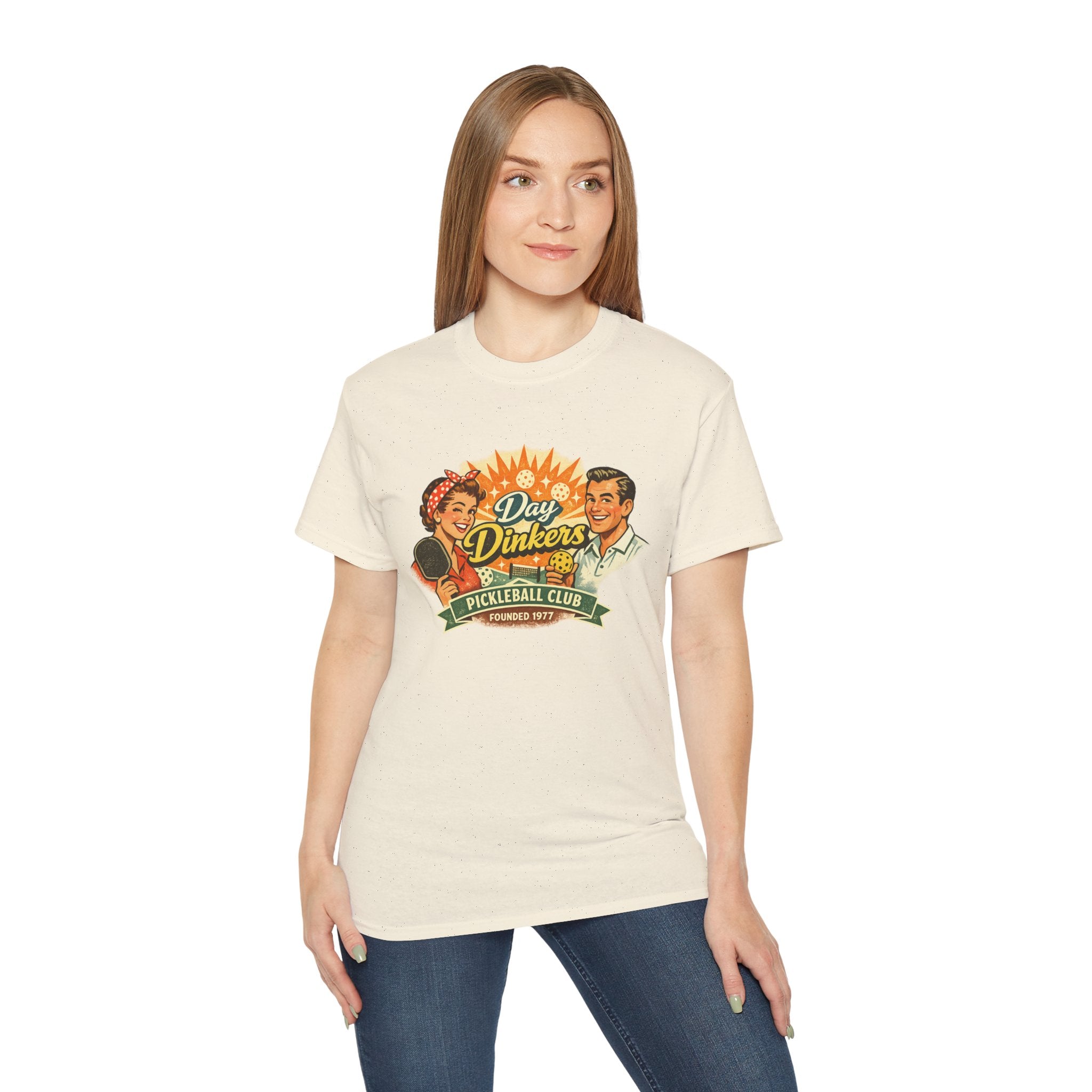 Day Drinkers Pickleball Club T-Shirt — Retro Pickleball Tee