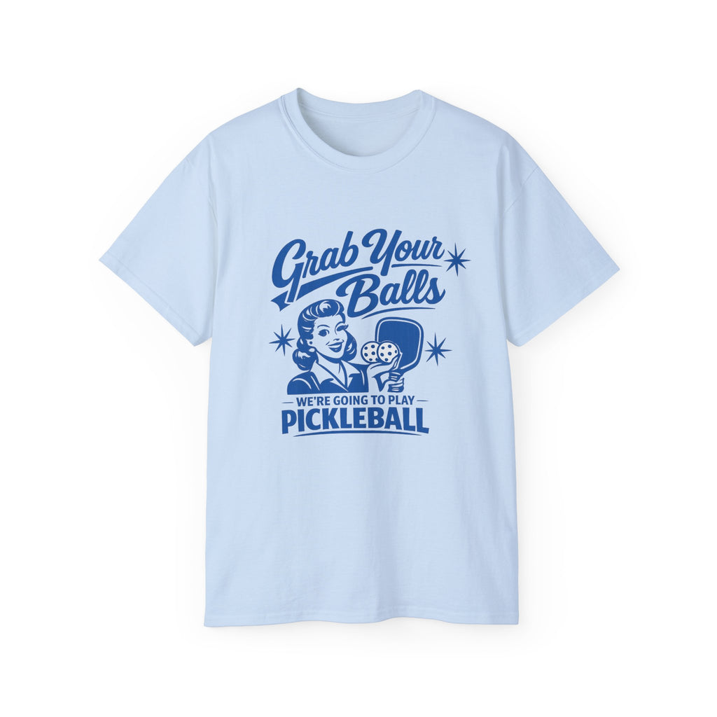 Grab Your Balls Pickleball T‑Shirt — Funny Retro Pickleball Tee