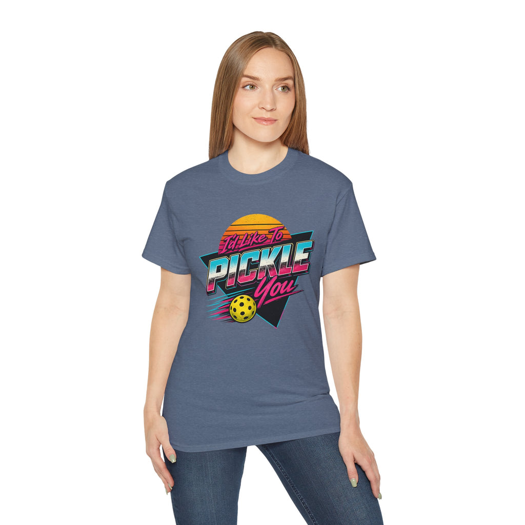 Retro 'I'll Like to Pickle You' Pickleball Tee