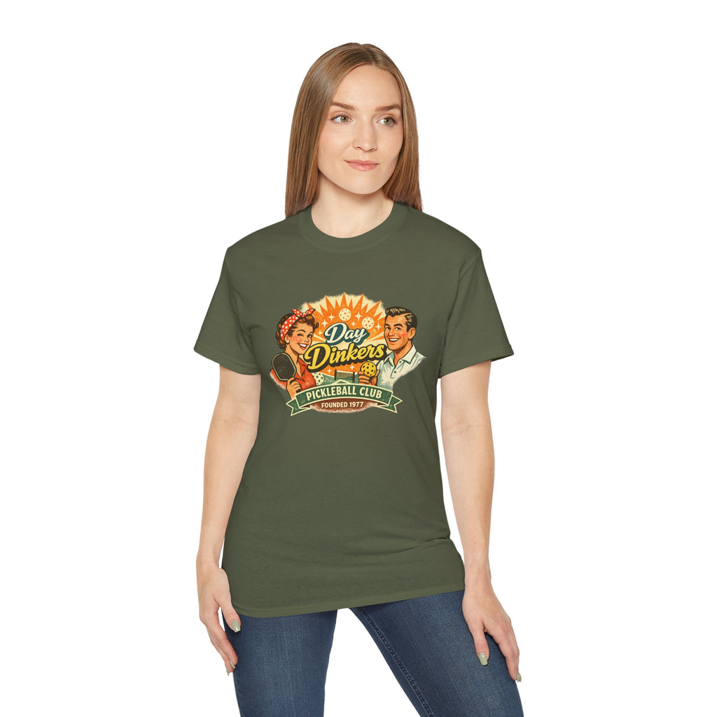 Day Drinkers Pickleball Club T-Shirt — Retro Pickleball Tee