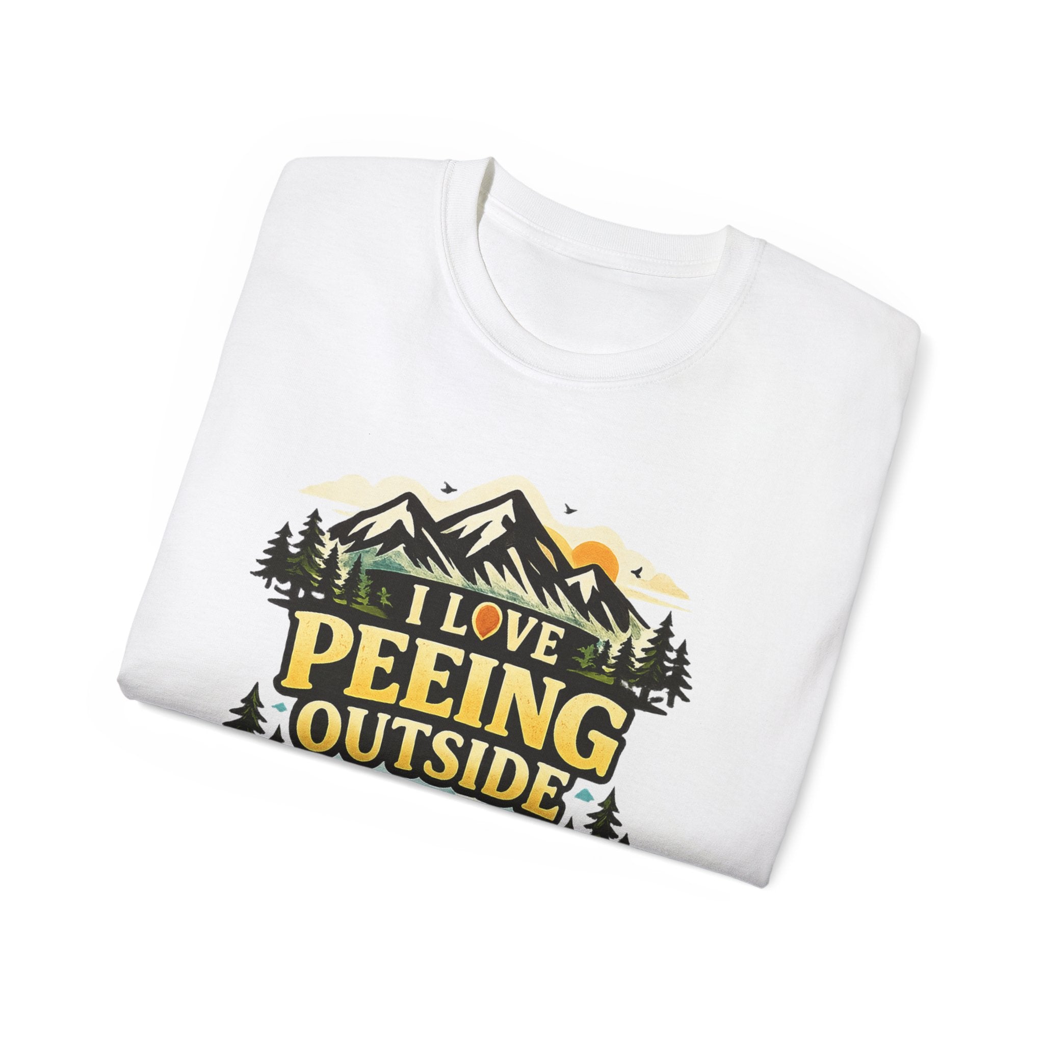 I Love Peeing Outside T-Shirt – Funny Outdoor Camping Tee