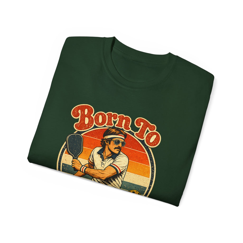 Men’s Born To Bang Vintage Pickleball T-Shirt — Retro Court Player Tee