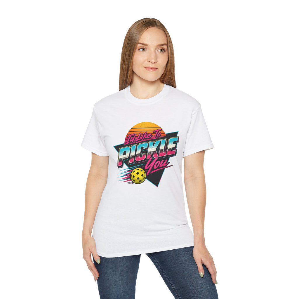 Retro 'I'll Like to Pickle You' Pickleball Tee