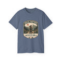 Woman’s Mountain biking T-Shirt — “Social Battery Charges On Trails Only” Outdoor Adventure Tee