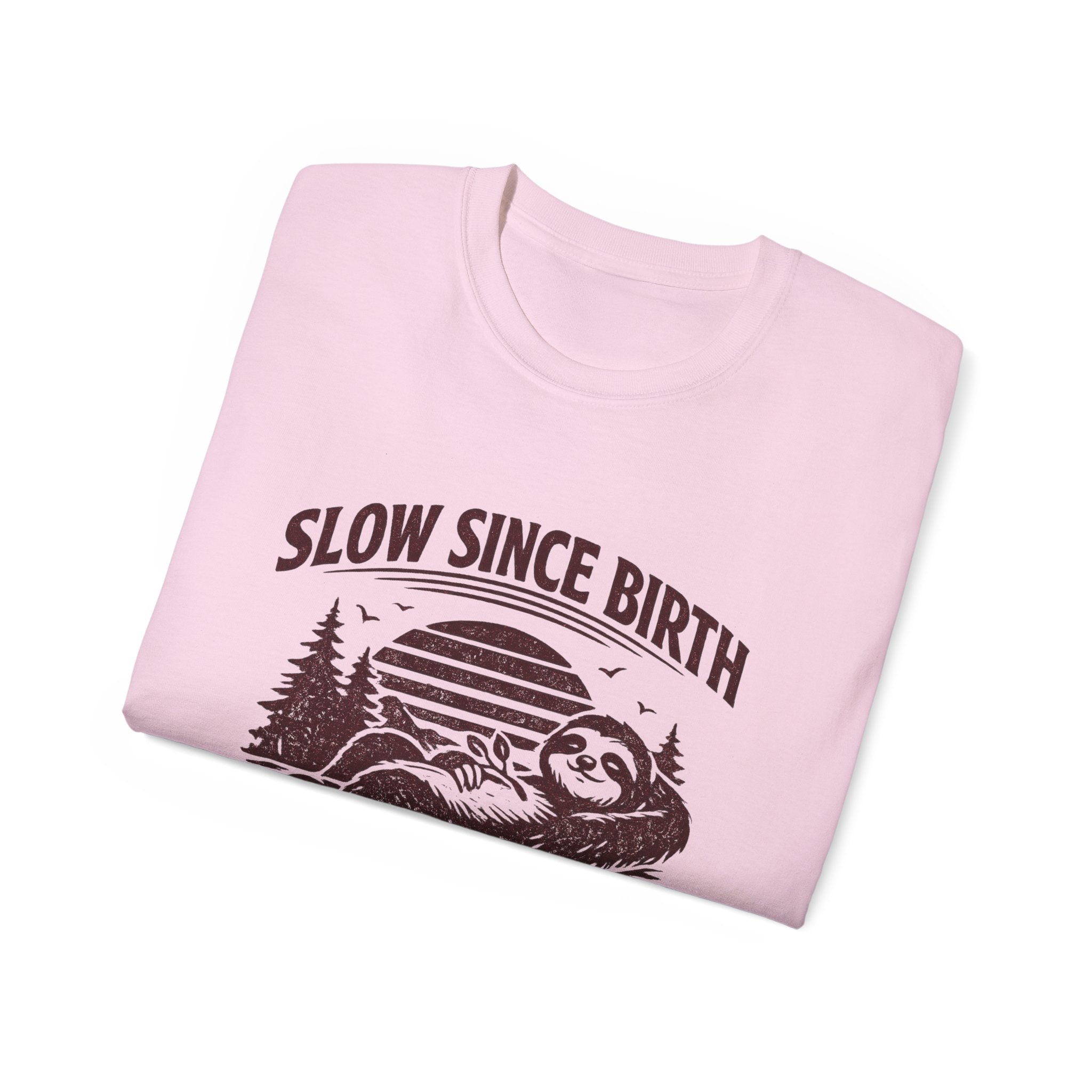 Slow Since Birth Sloth Tee — Funny Retro Nature T-Shirt