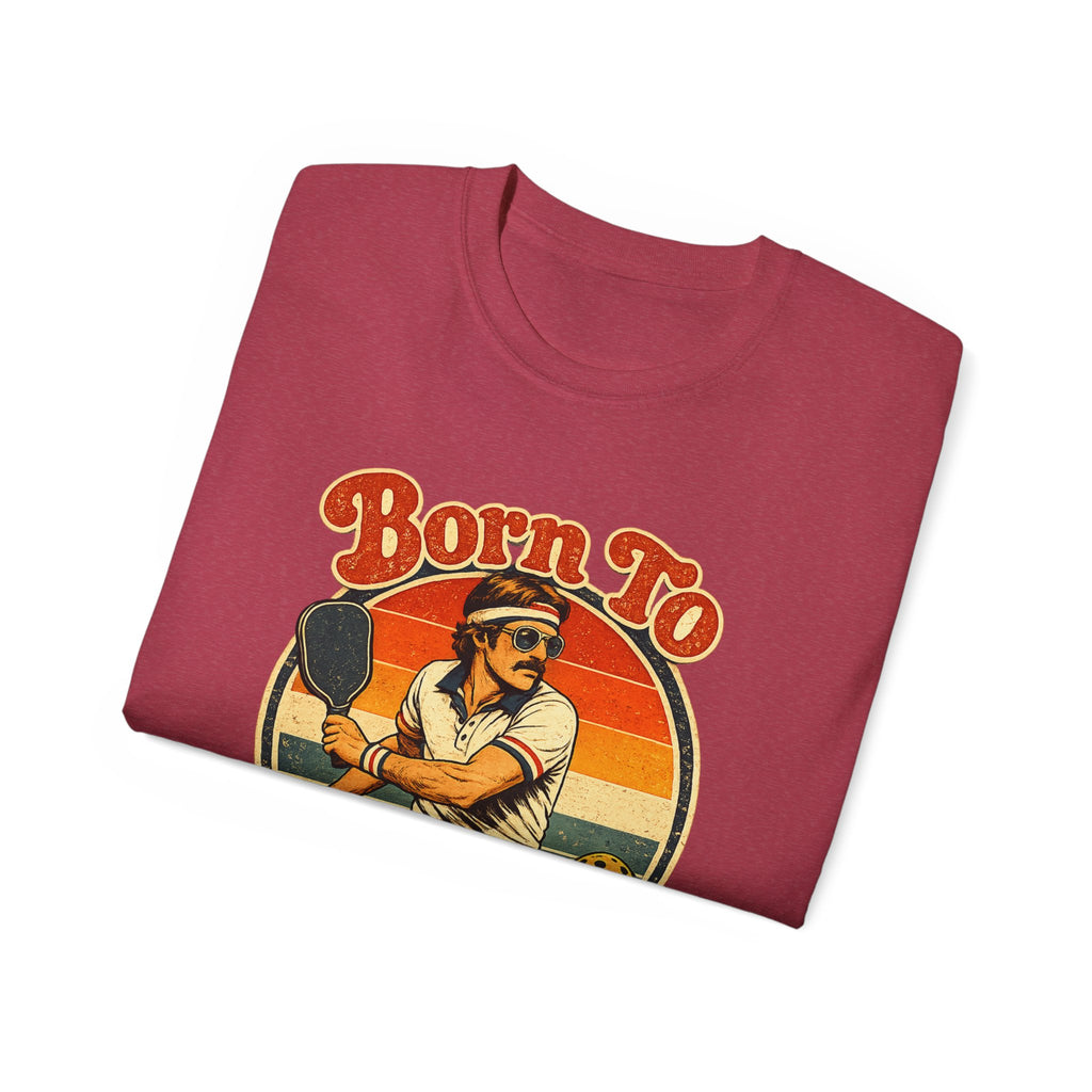 Men’s Born To Bang Vintage Pickleball T-Shirt — Retro Court Player Tee