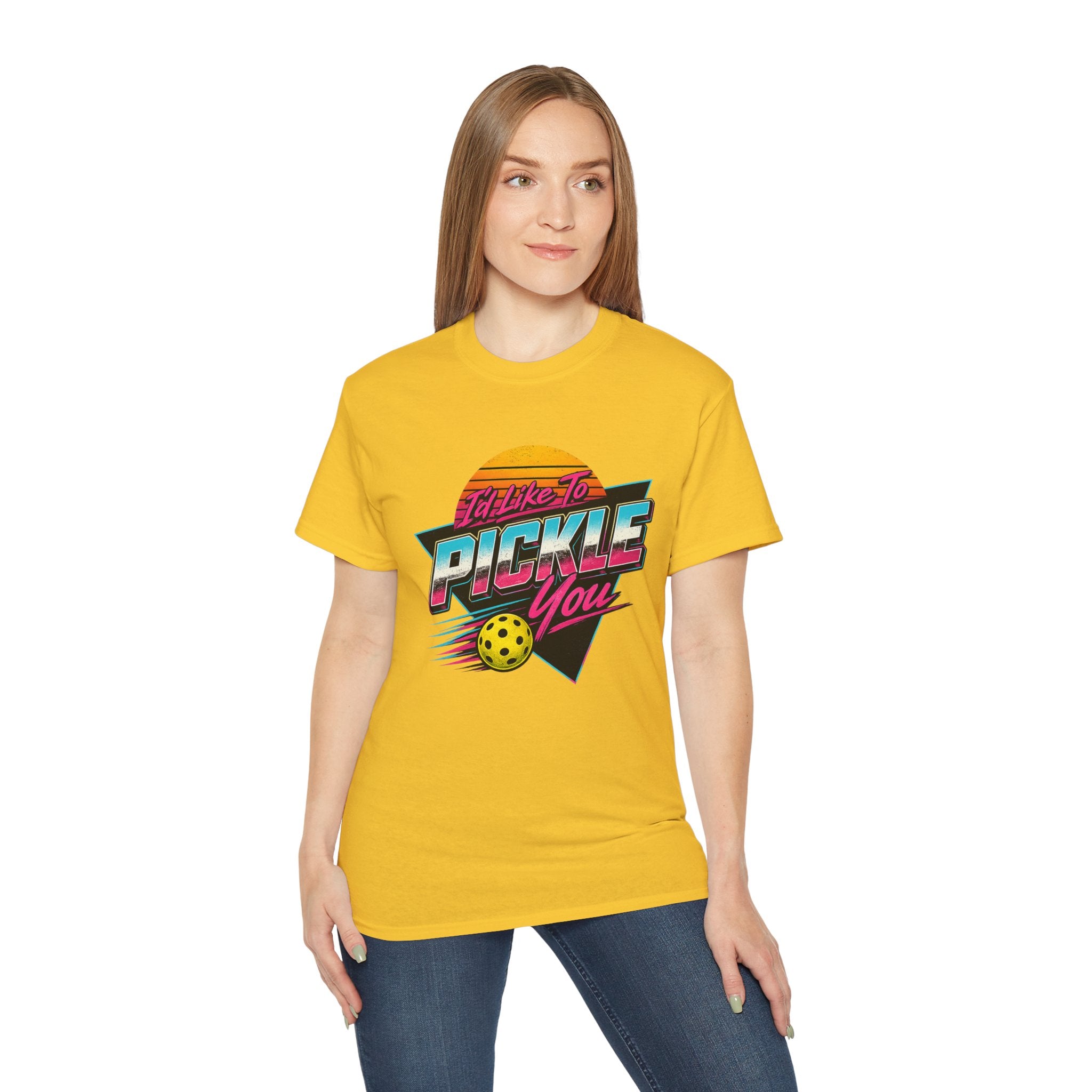 Retro 'I'll Like to Pickle You' Pickleball Tee