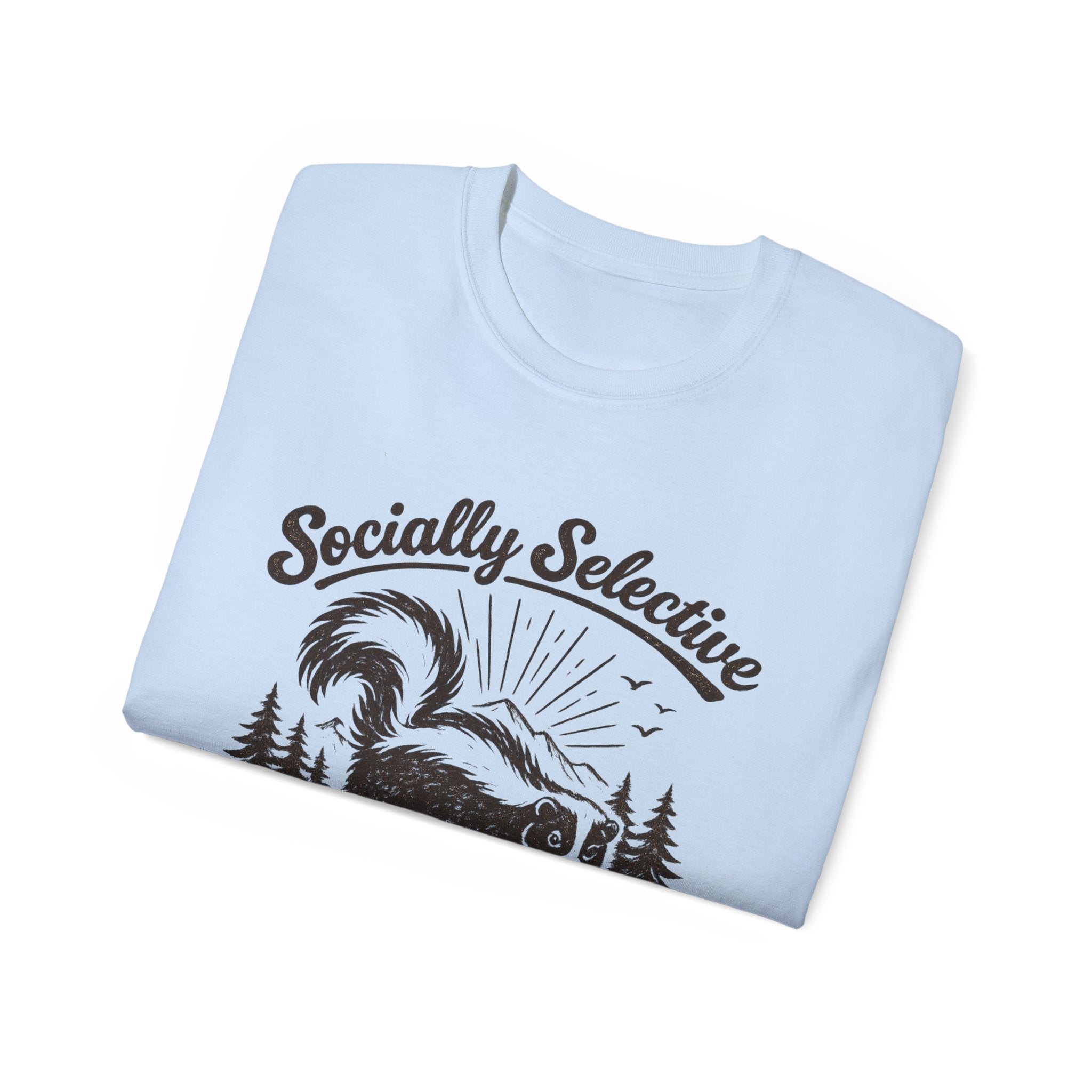 Socially Selective Since Birth T-Shirt — Skunk Graphic Tee