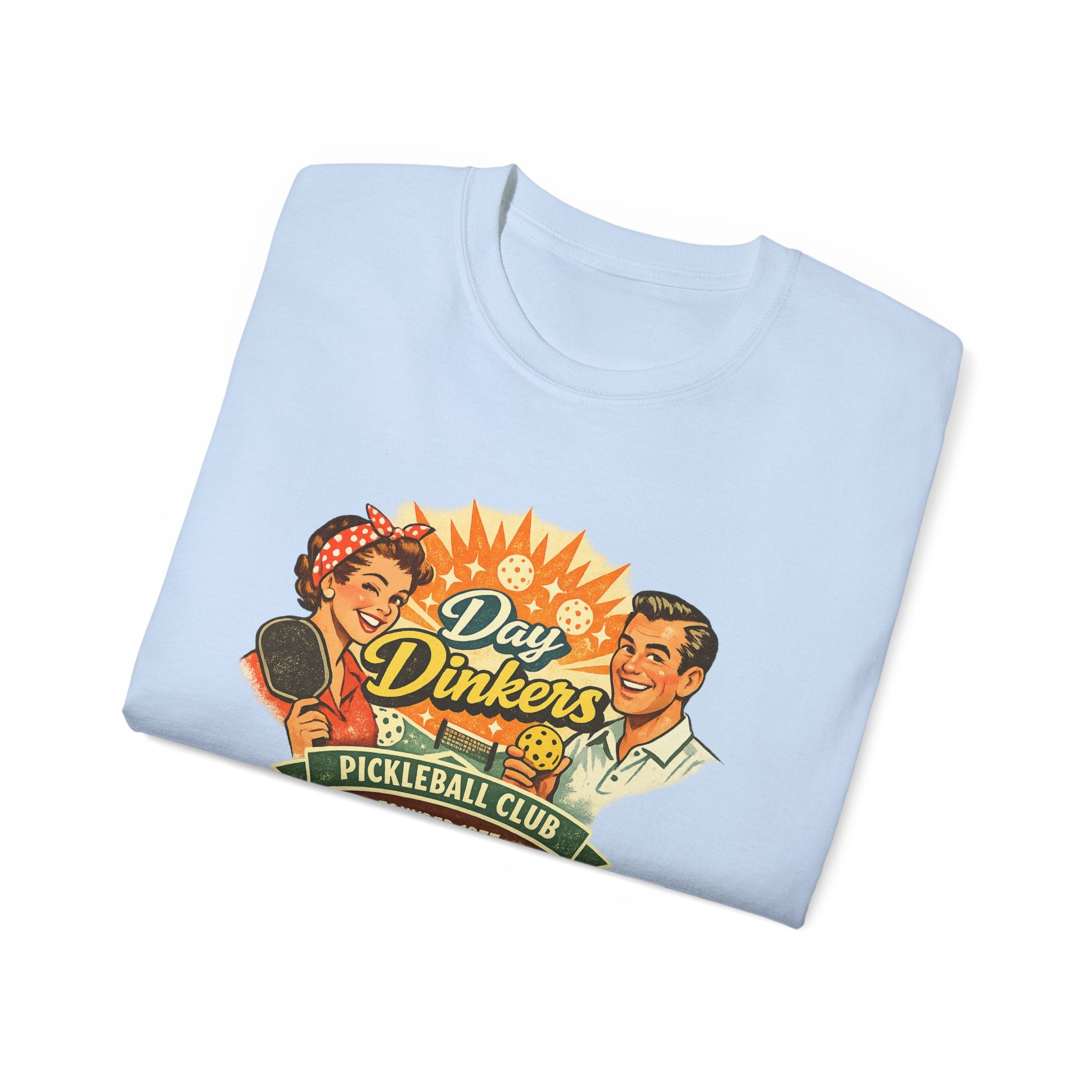 Day Drinkers Pickleball Club T-Shirt — Retro Pickleball Tee
