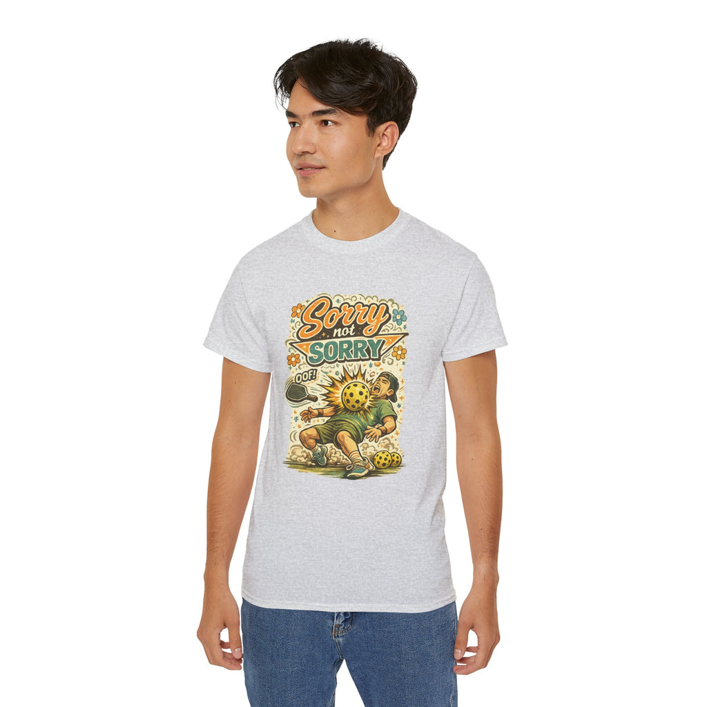 Sorry Not Sorry Pickleball Tee — Retro Vintage Pickleball Graphic Shirt