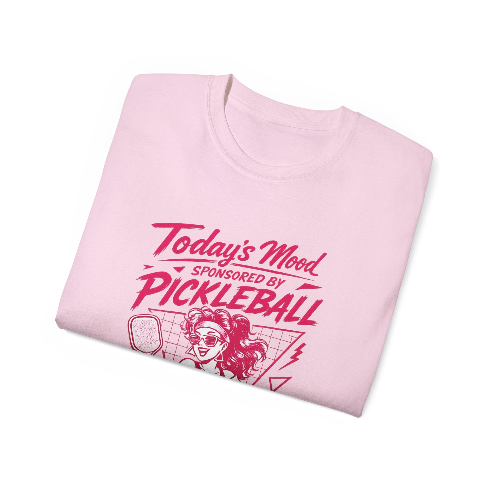 Pickleball Tee — "Today's Mood Sponsored by Pickleball" Retro Sports Shirt