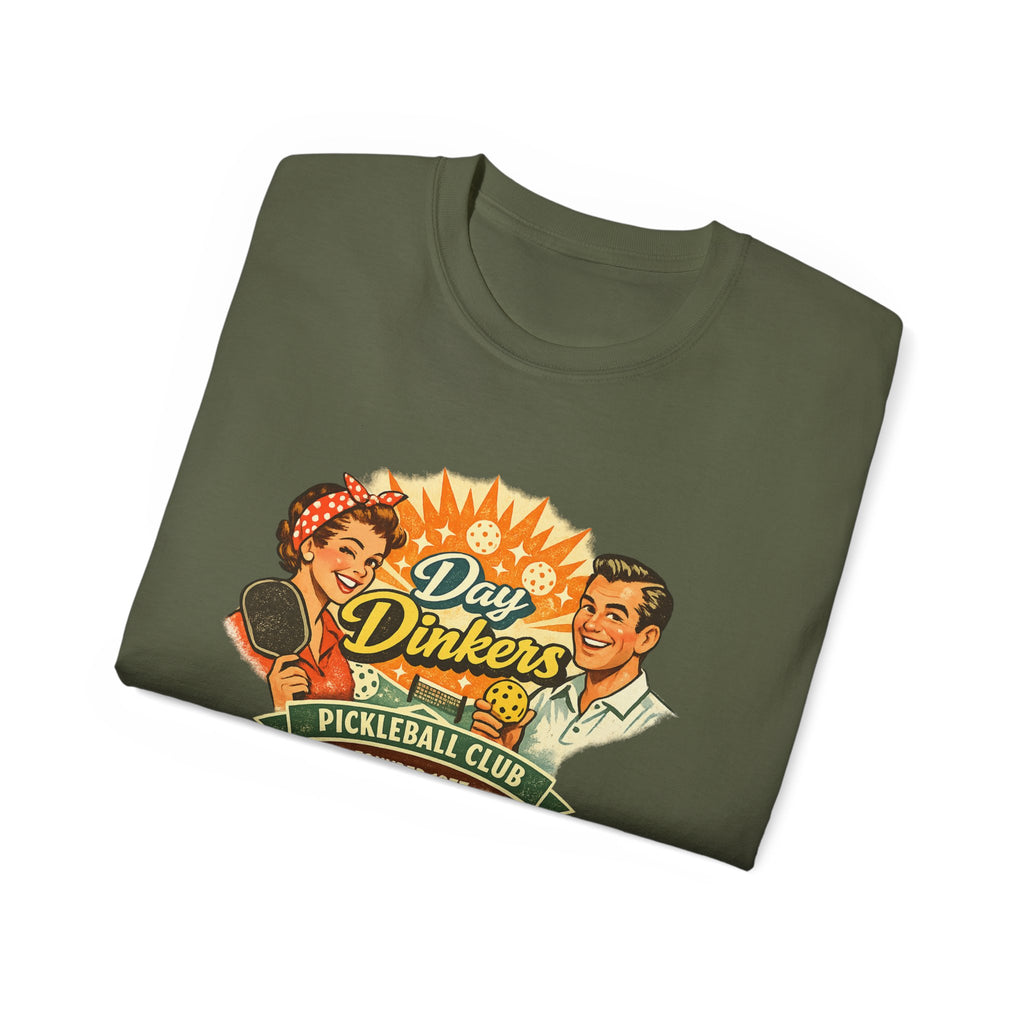 Day Drinkers Pickleball Club T-Shirt — Retro Pickleball Tee