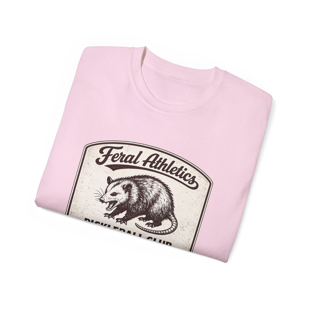 Pickleball Club Tee — "Feral Athletics" Vintage Possum Design