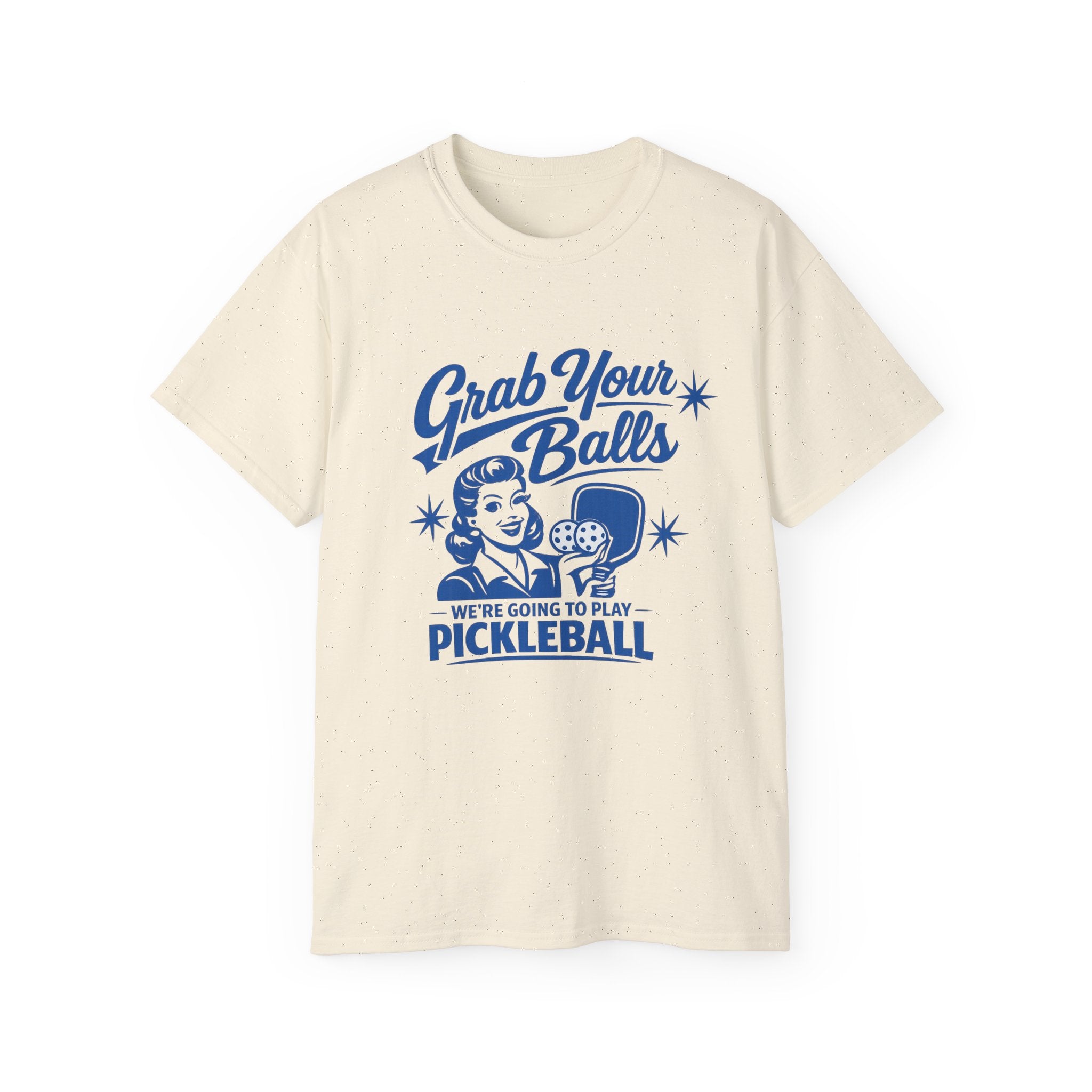 Grab Your Balls Pickleball T‑Shirt — Funny Retro Pickleball Tee