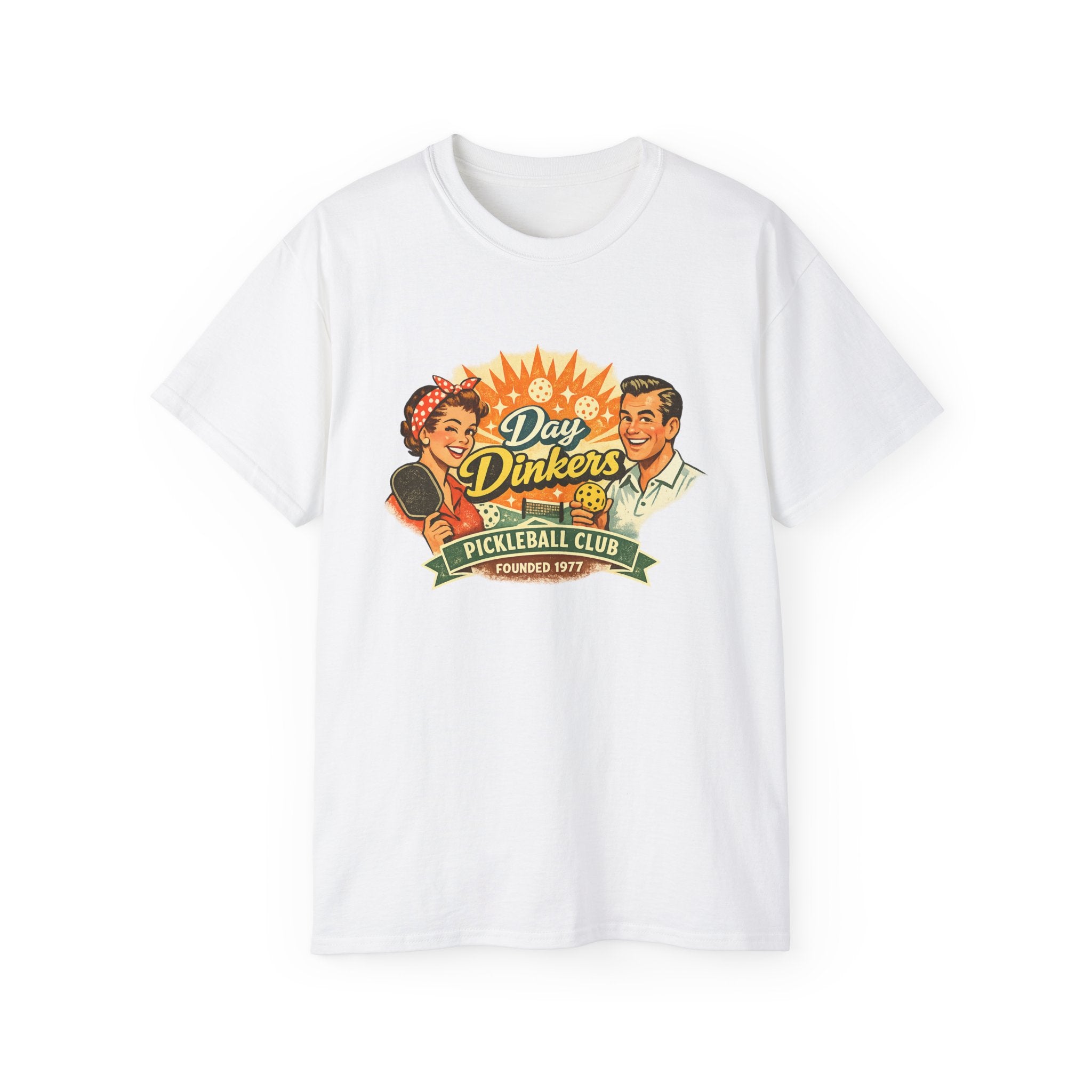 Day Drinkers Pickleball Club T-Shirt — Retro Pickleball Tee