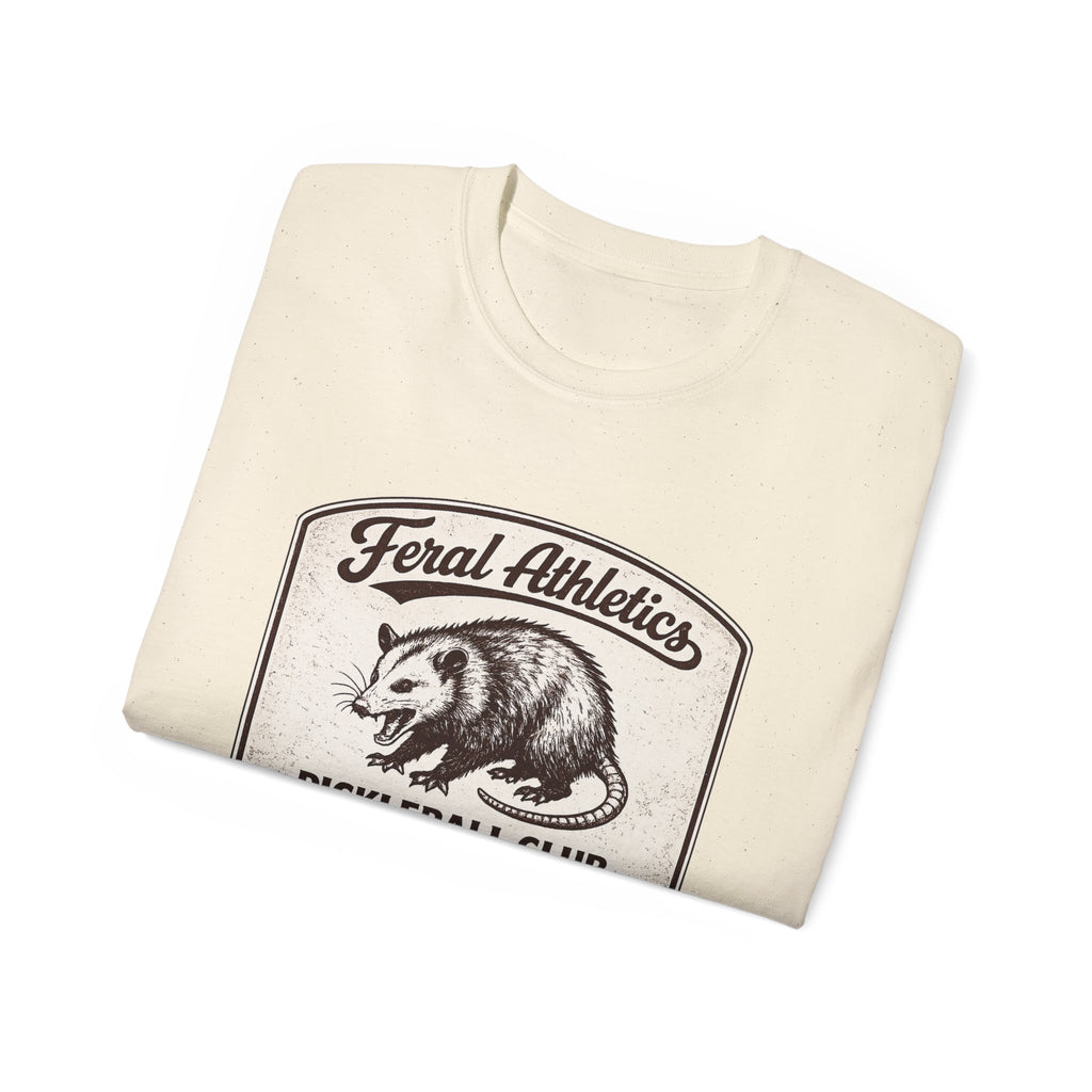 Pickleball Club Tee — "Feral Athletics" Vintage Possum Design