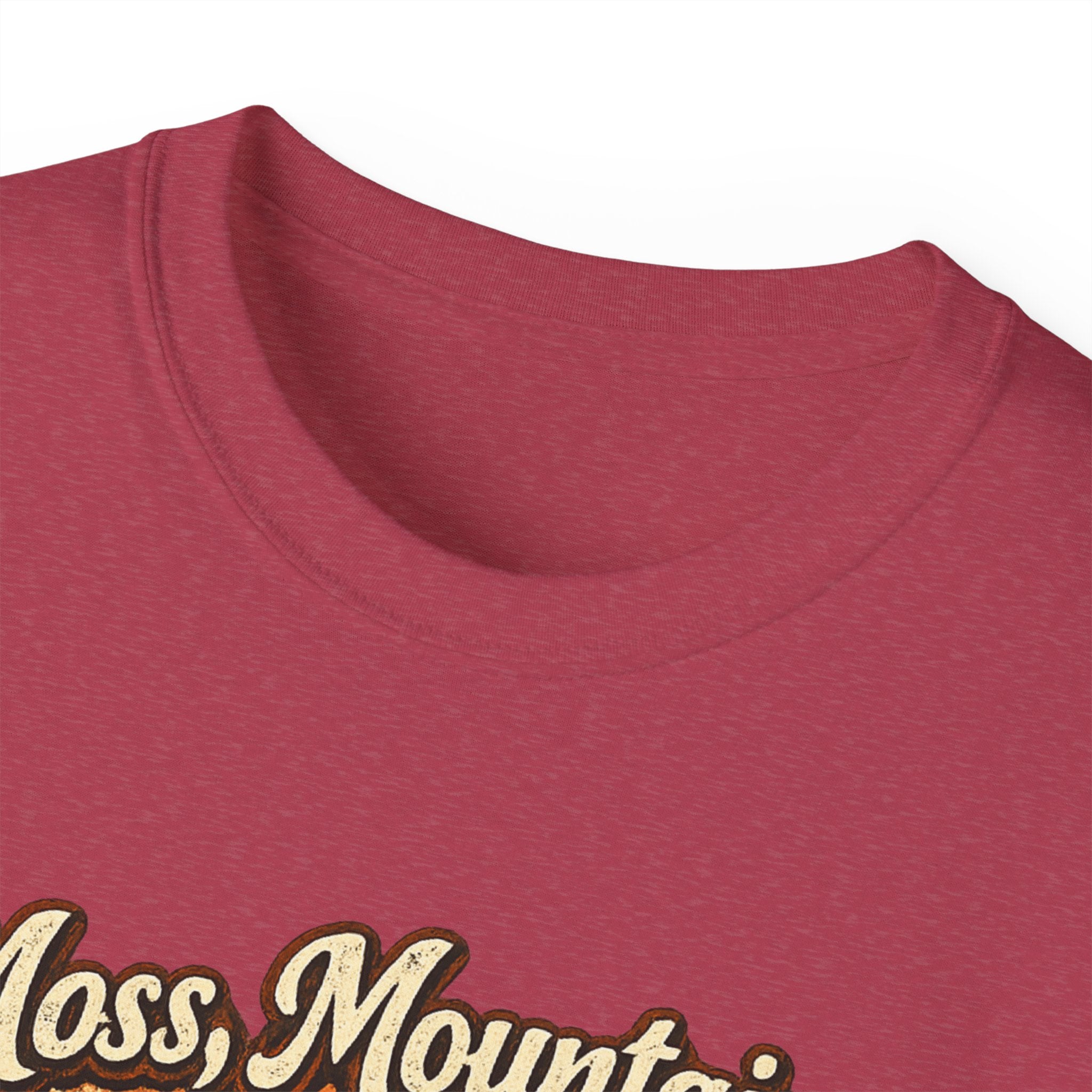Moss, Mountains & Morning Coffee Tee — Vintage Camping Coffee T‑Shirt