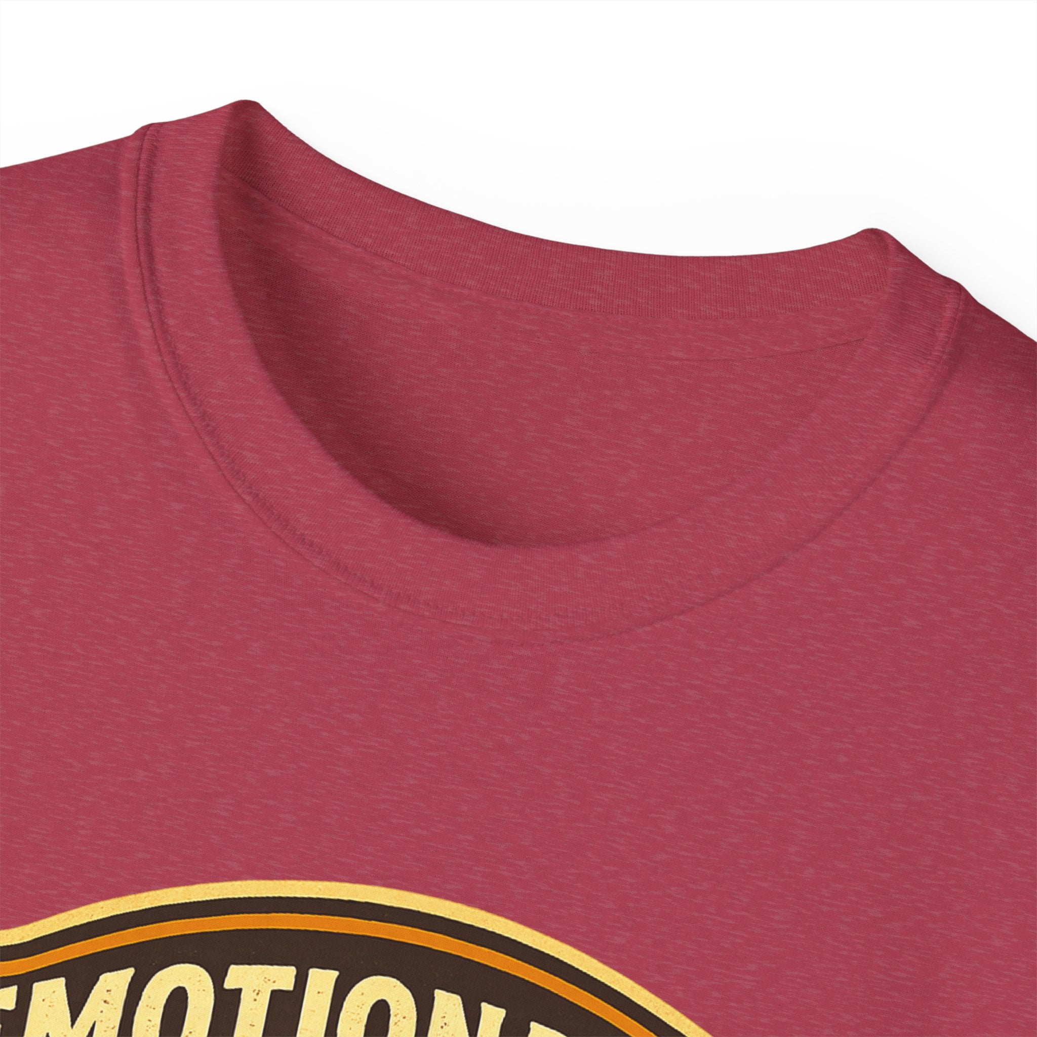 Pickleball Sunset Badge T‑Shirt  Emotionally Fueled by Pickleball