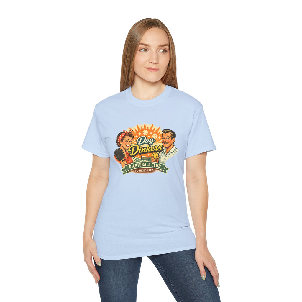 Day Drinkers Pickleball Club T-Shirt — Retro Pickleball Tee