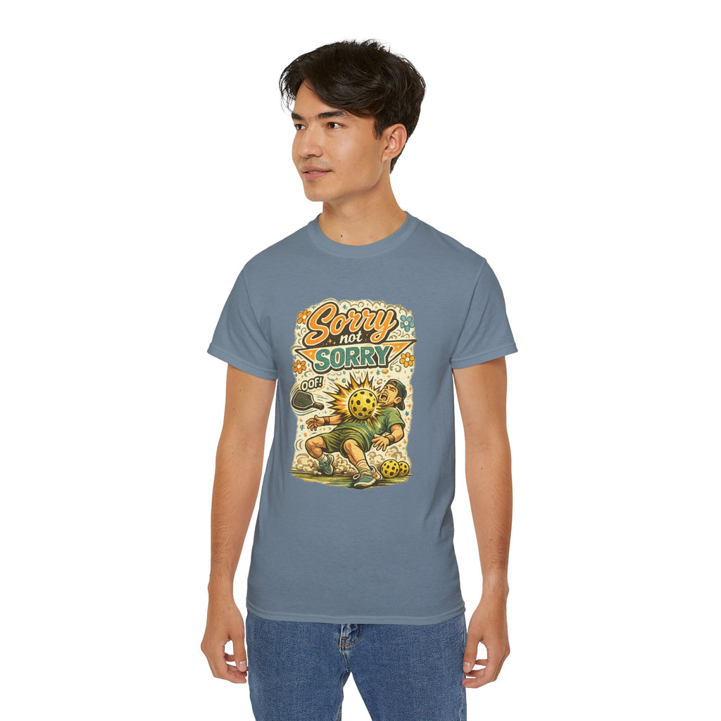Sorry Not Sorry Pickleball Tee — Retro Vintage Pickleball Graphic Shirt