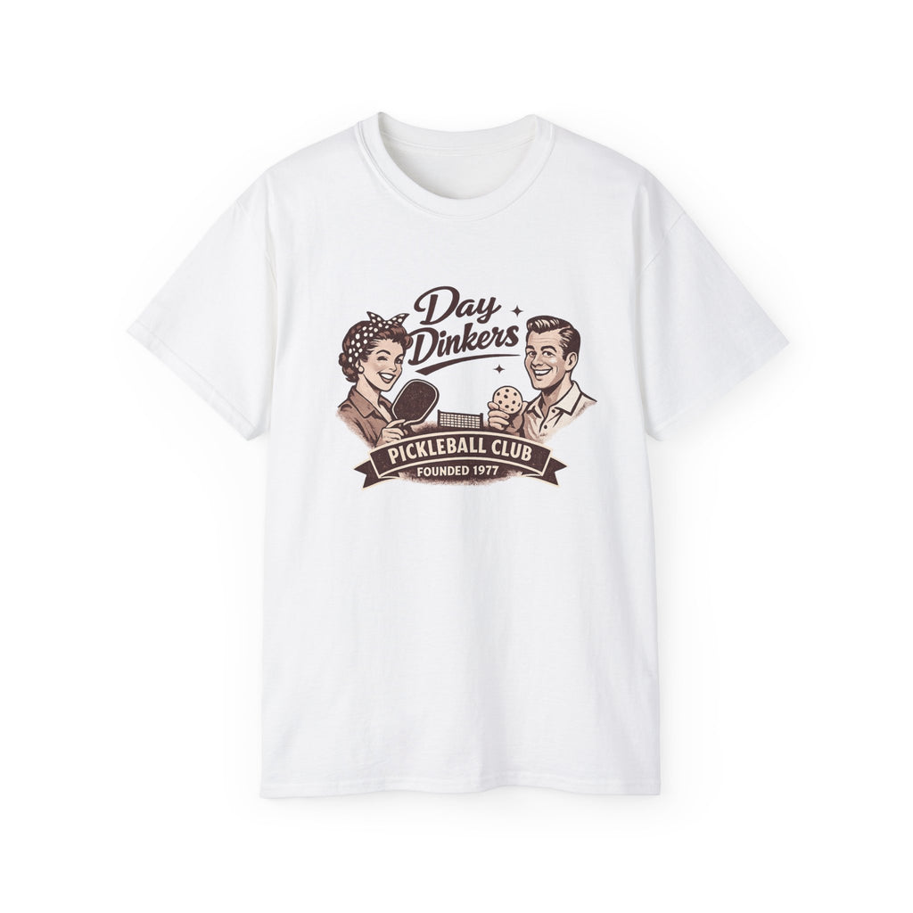 Day Drinkers Pickleball Club Tee – Vintage Pickleball Shirt