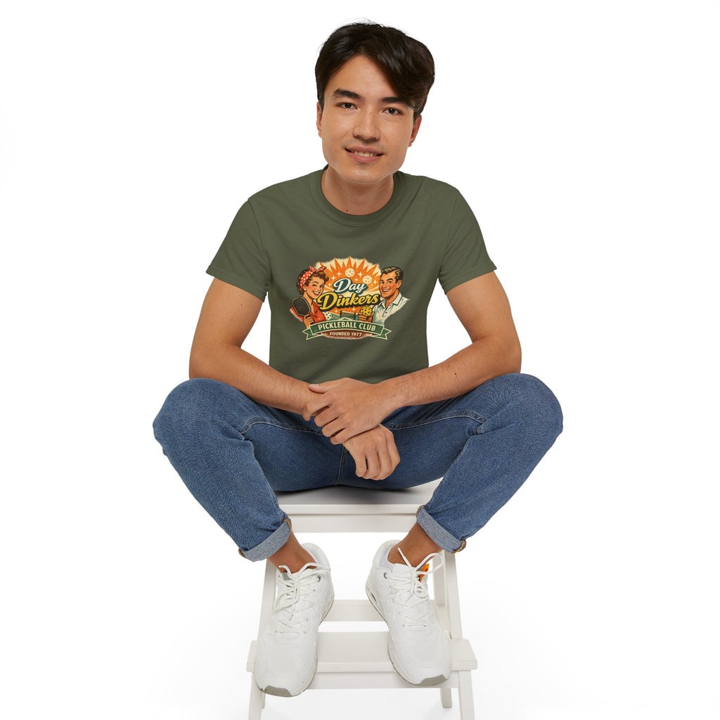 Day Drinkers Pickleball Club T-Shirt — Retro Pickleball Tee