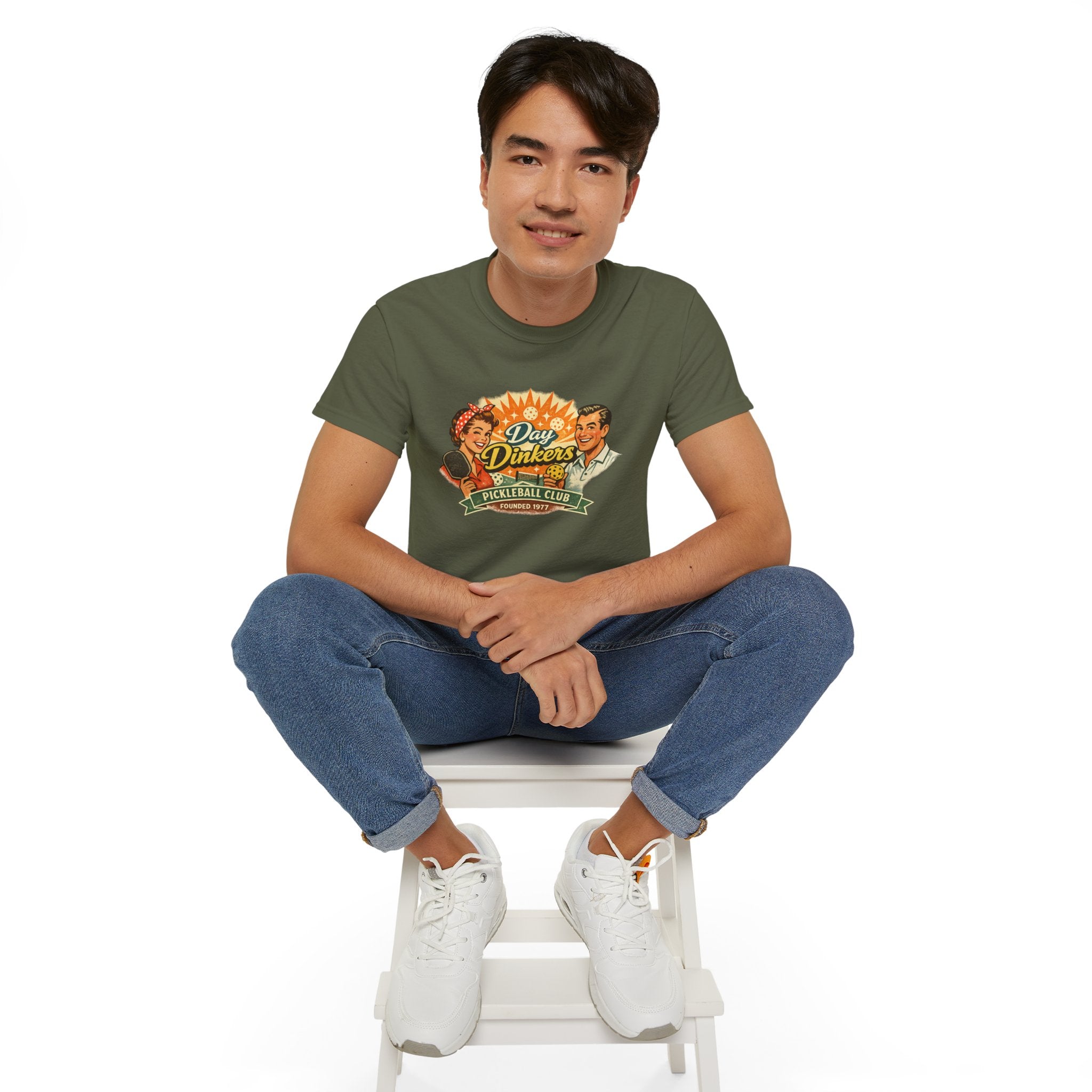 Day Drinkers Pickleball Club T-Shirt — Retro Pickleball Tee
