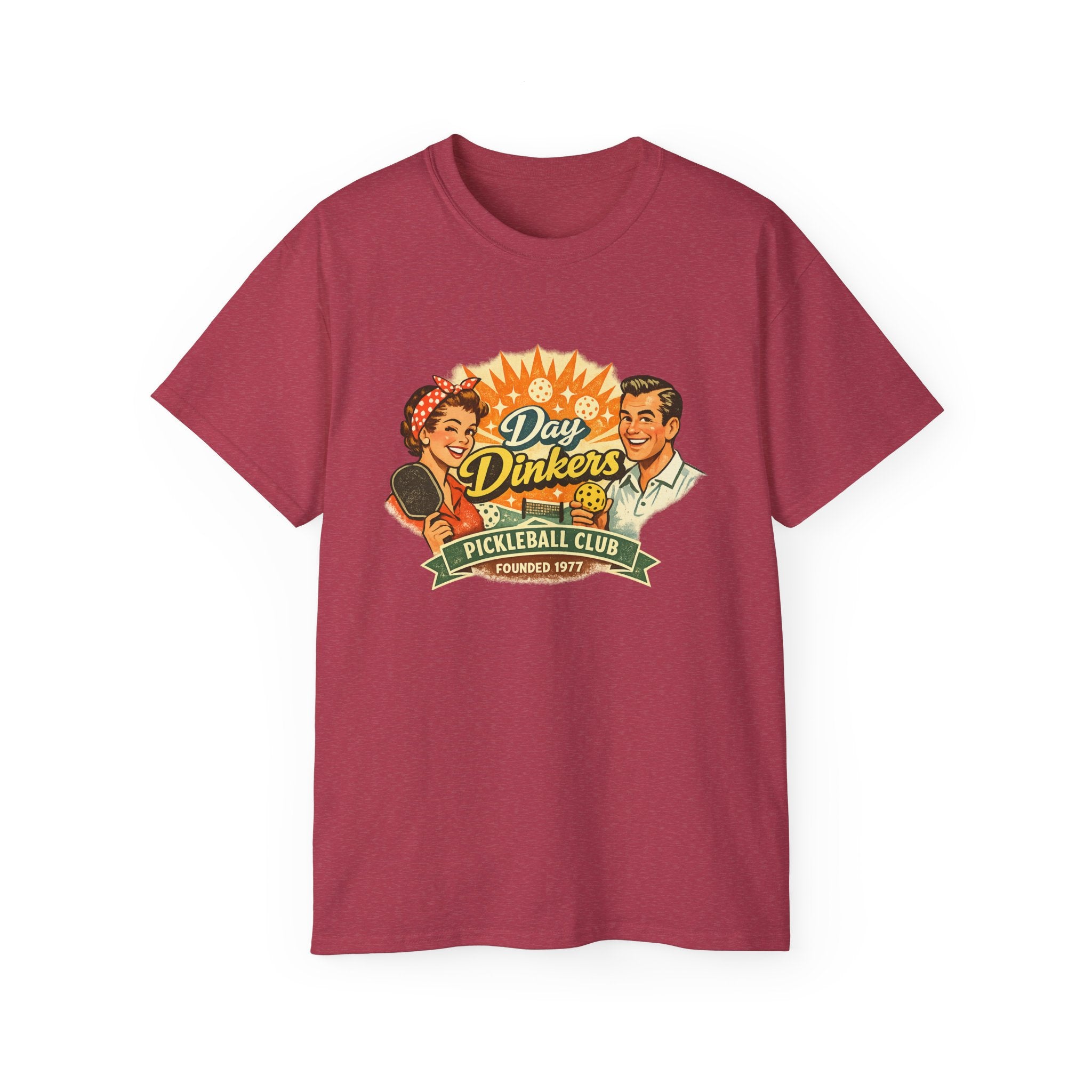 Day Drinkers Pickleball Club T-Shirt — Retro Pickleball Tee