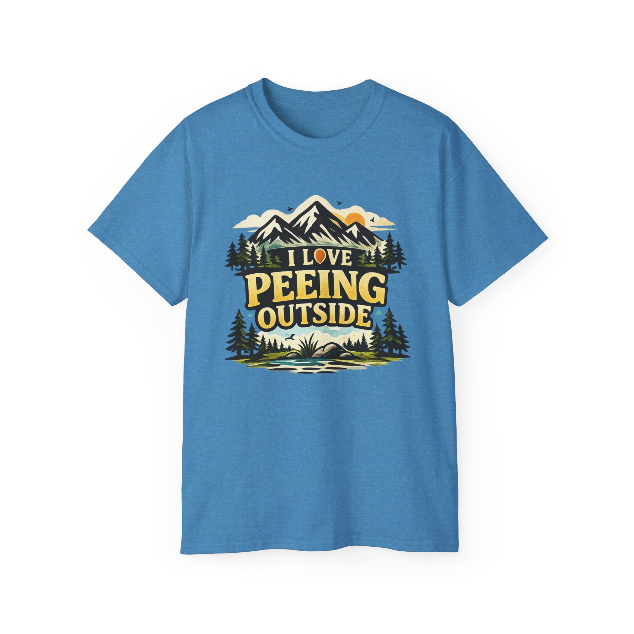 I Love Peeing Outside T-Shirt – Funny Outdoor Camping Tee