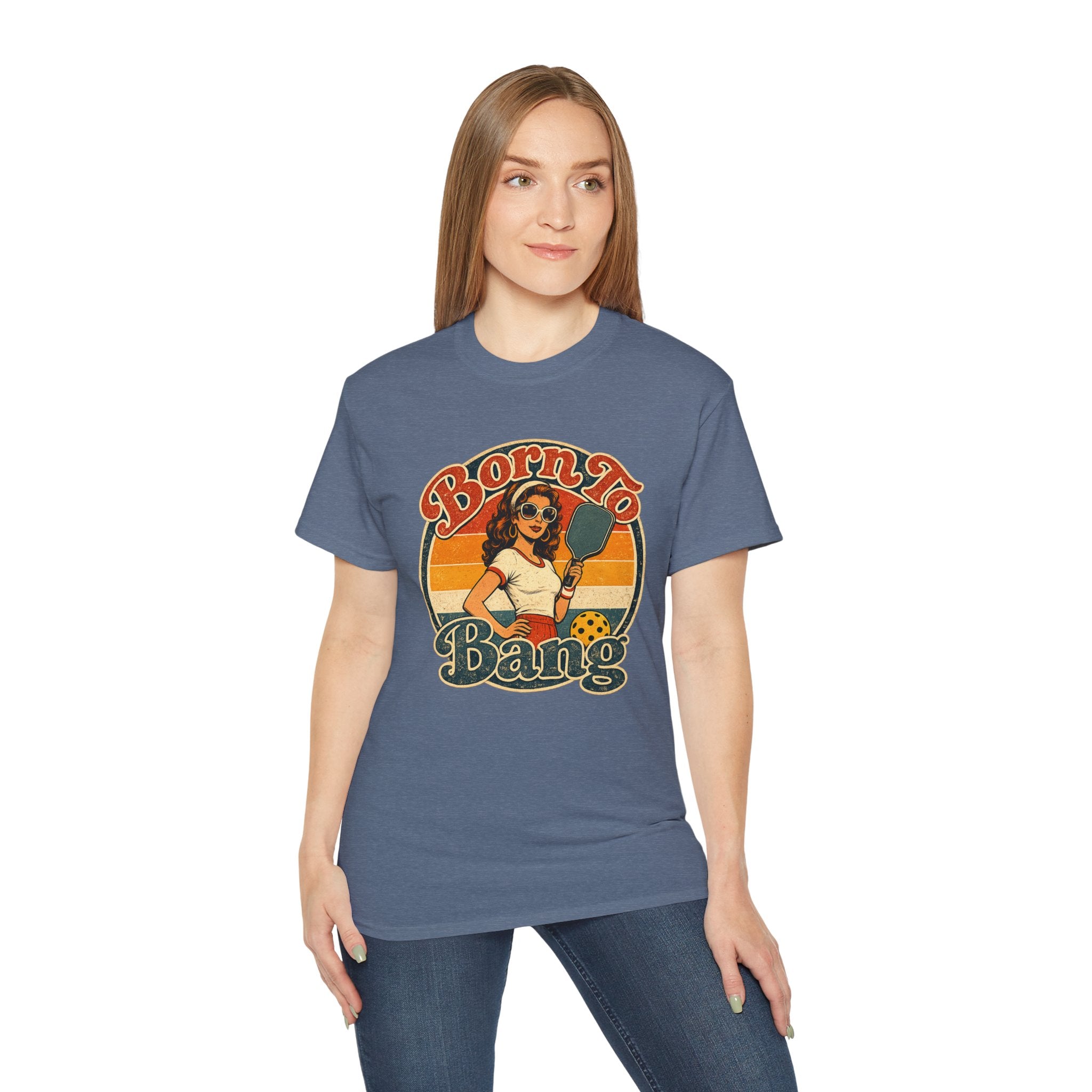 Born To Bang Pickleball Retro 70’s Tee