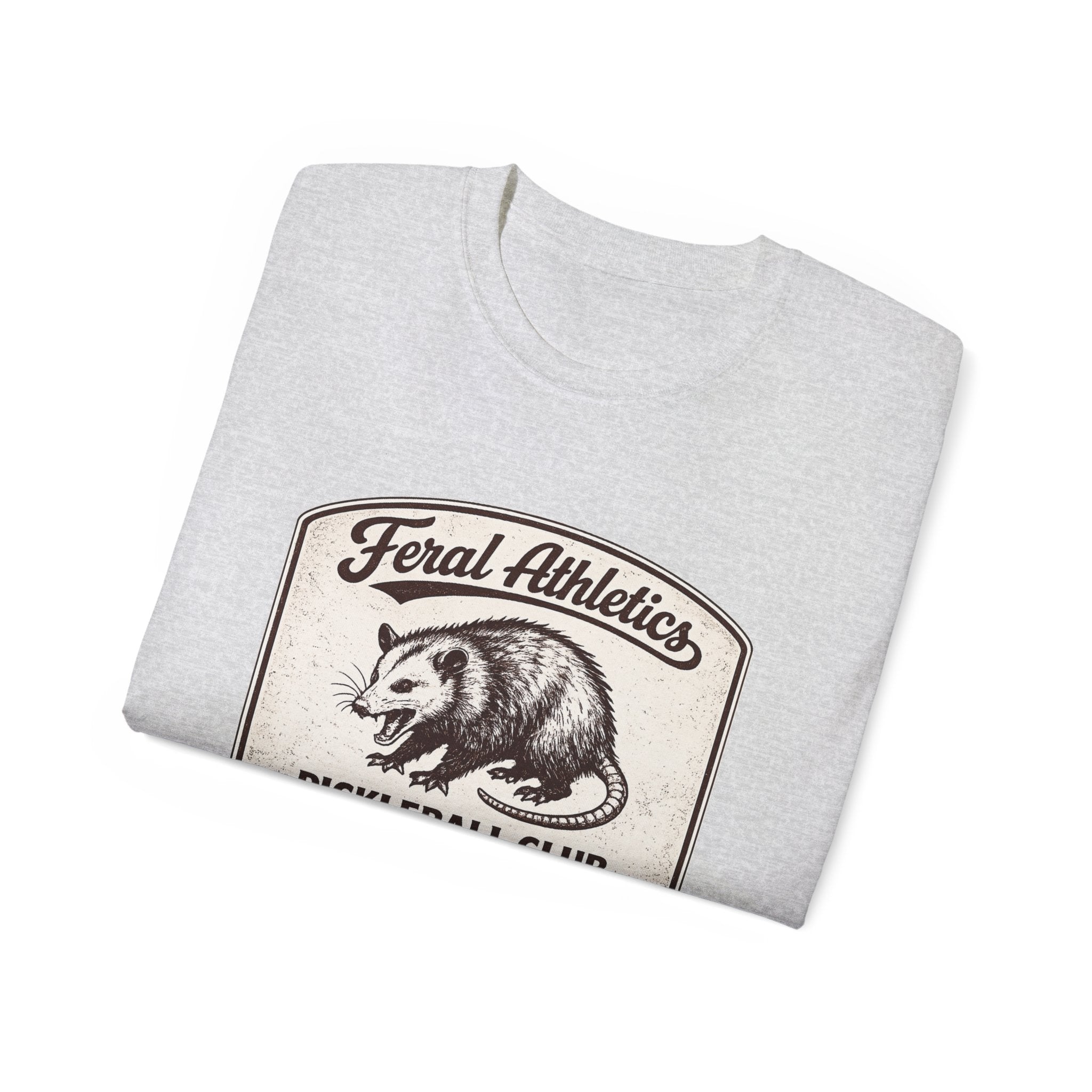 Pickleball Club Tee — "Feral Athletics" Vintage Possum Design